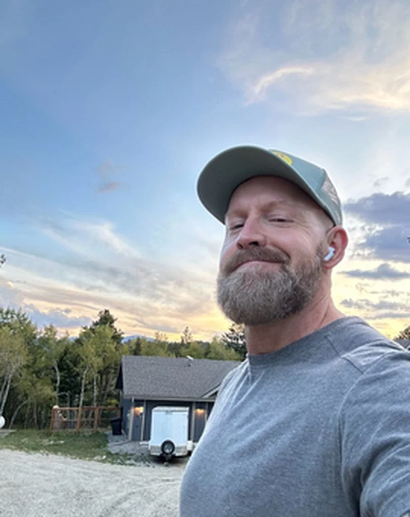 Joe Yung, land and property steward at BCRC, at sunset
