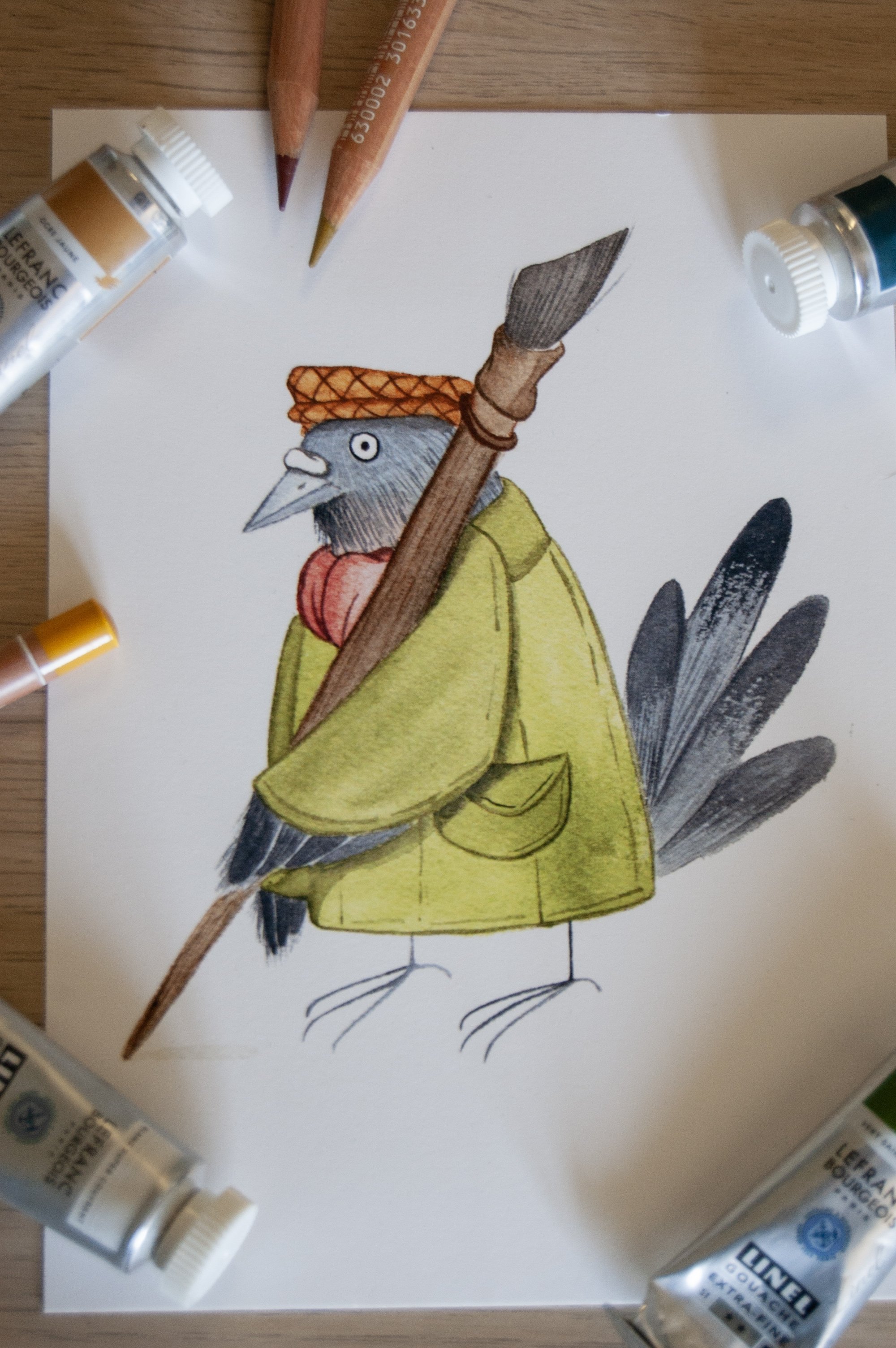 L'oiseau artiste