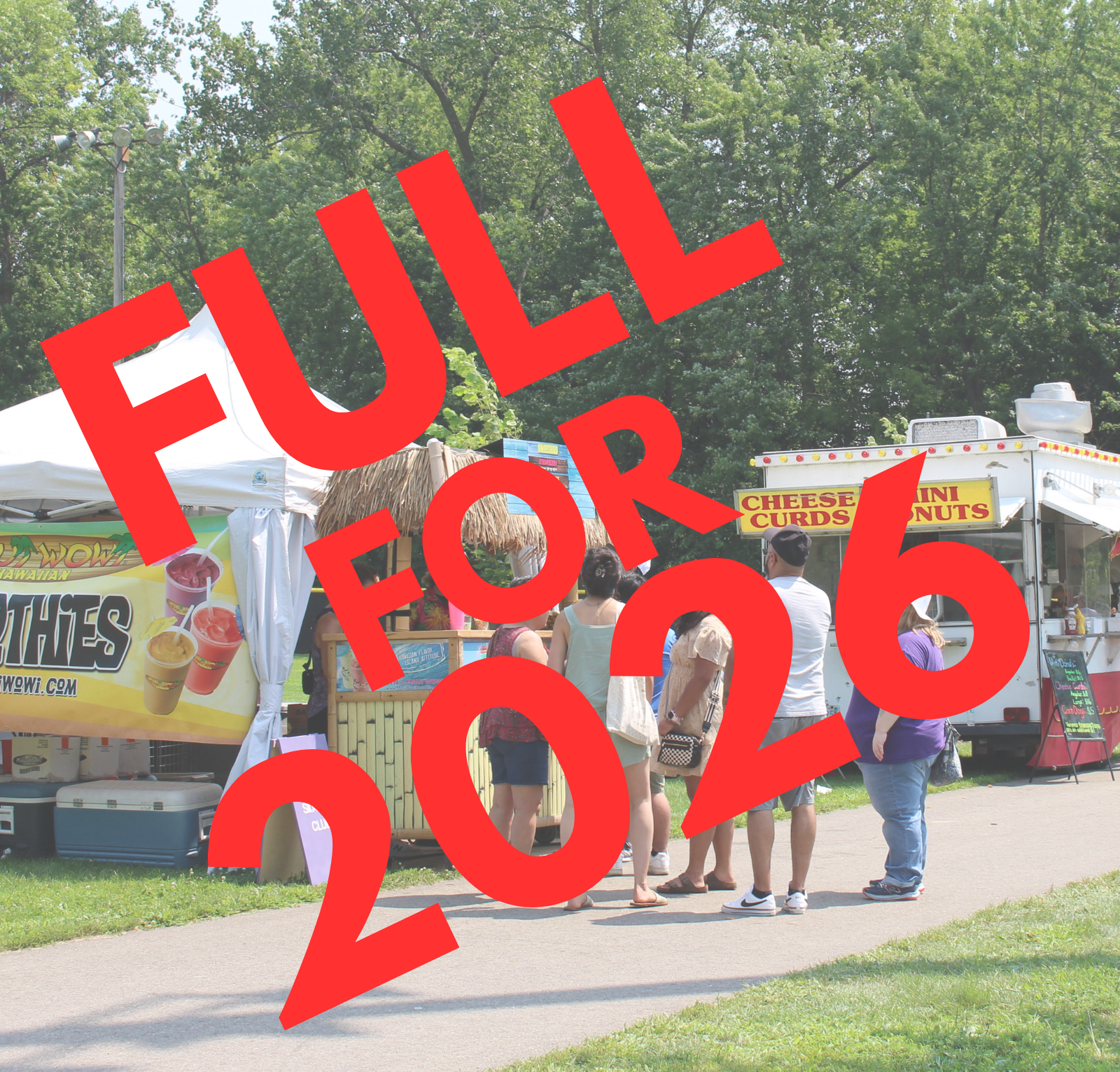 Become a Food Vendor - FULL FOR 2026