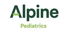 Alpine Pediatrics logo with green text on a white background.
