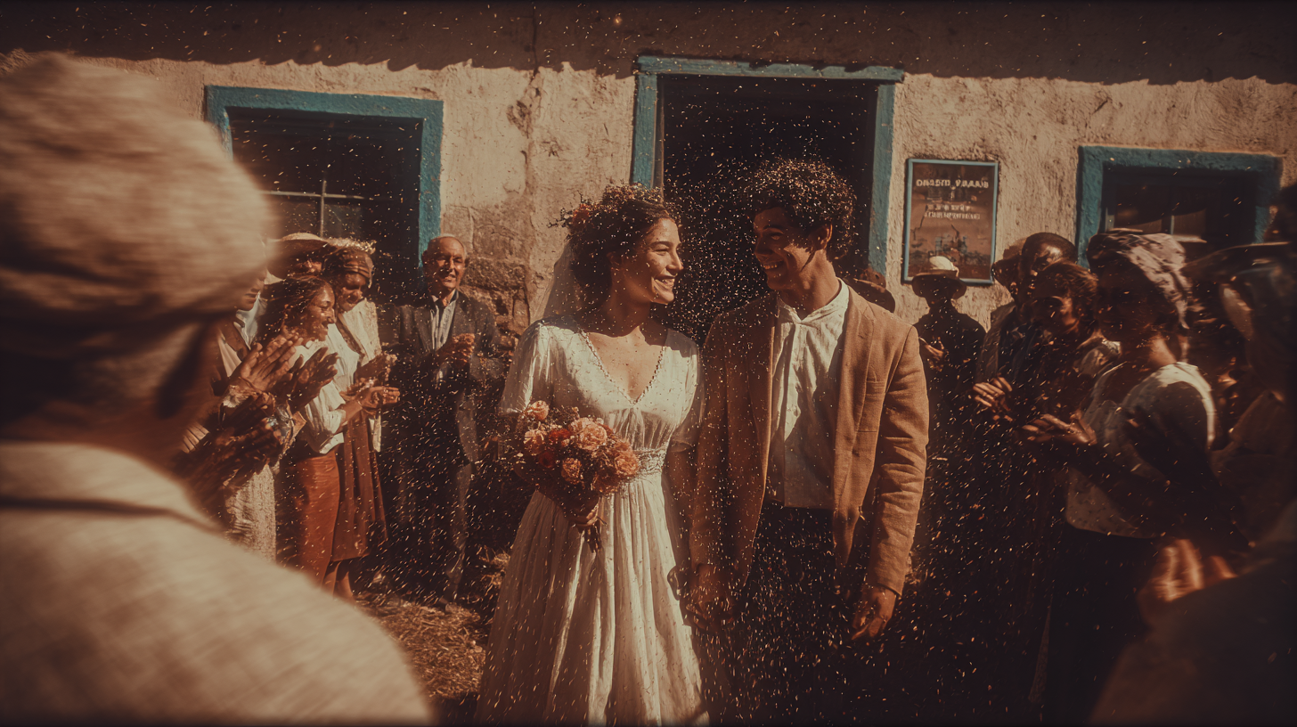 María y José en su boda