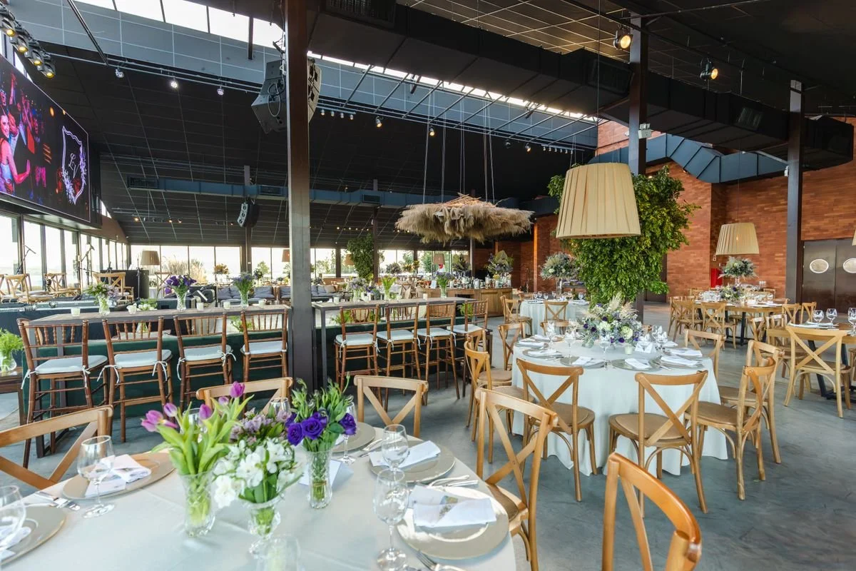 A massive venue ready to be used for a catering event