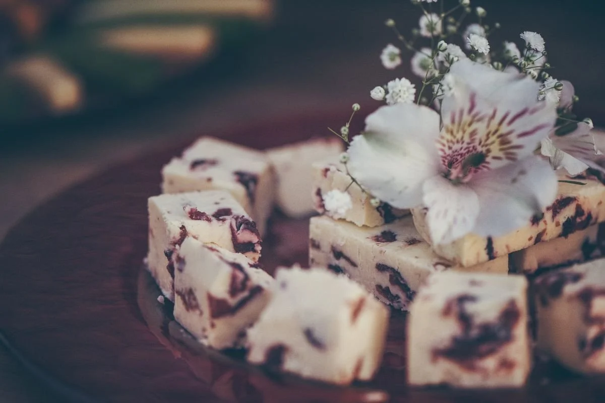 A plate of a bunch of little bites