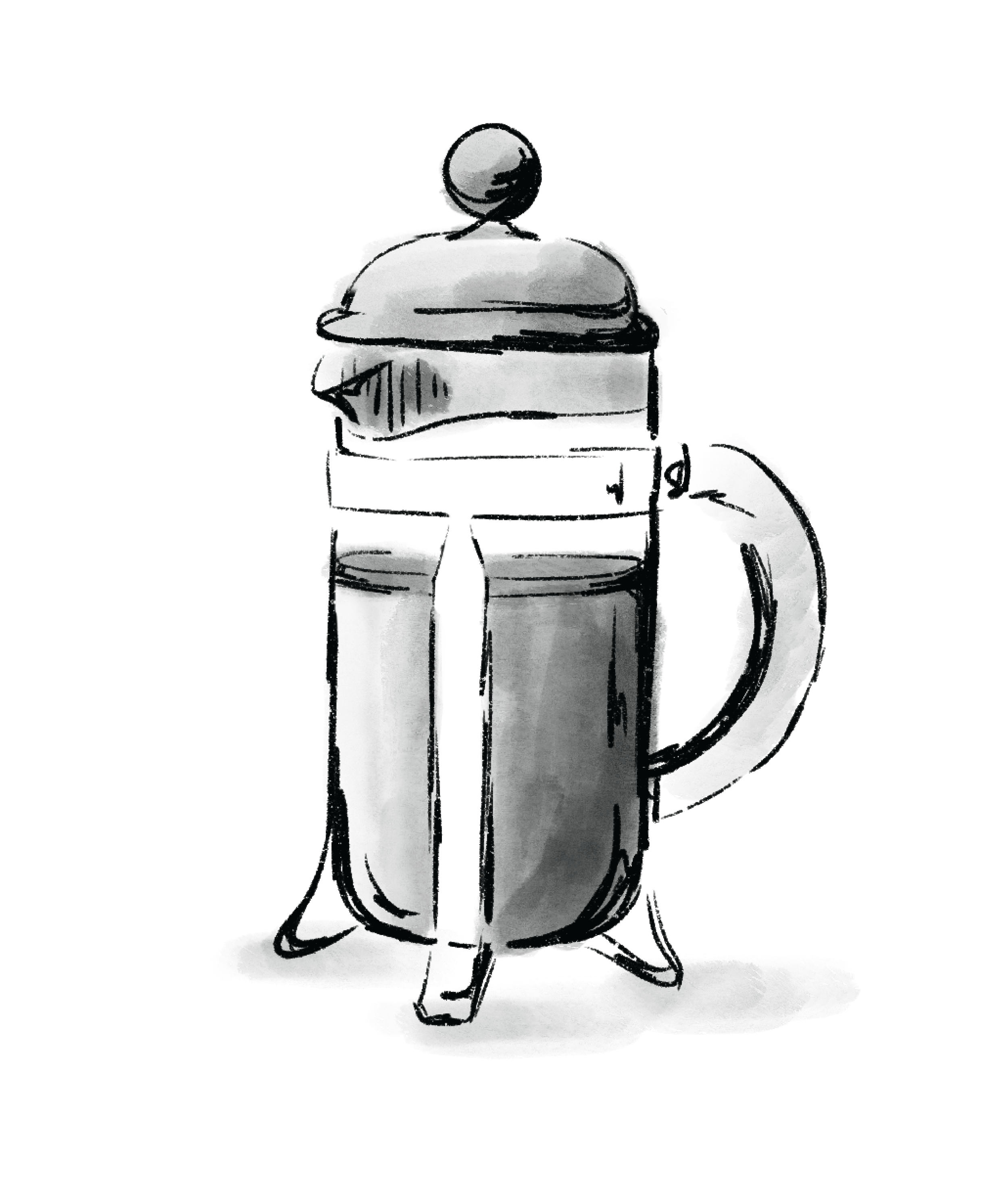 Silhouette illustration of a person sitting on a chair with legs dragging, leaning forward with head bowed, while a workspace with a computer monitor and desk are visible.