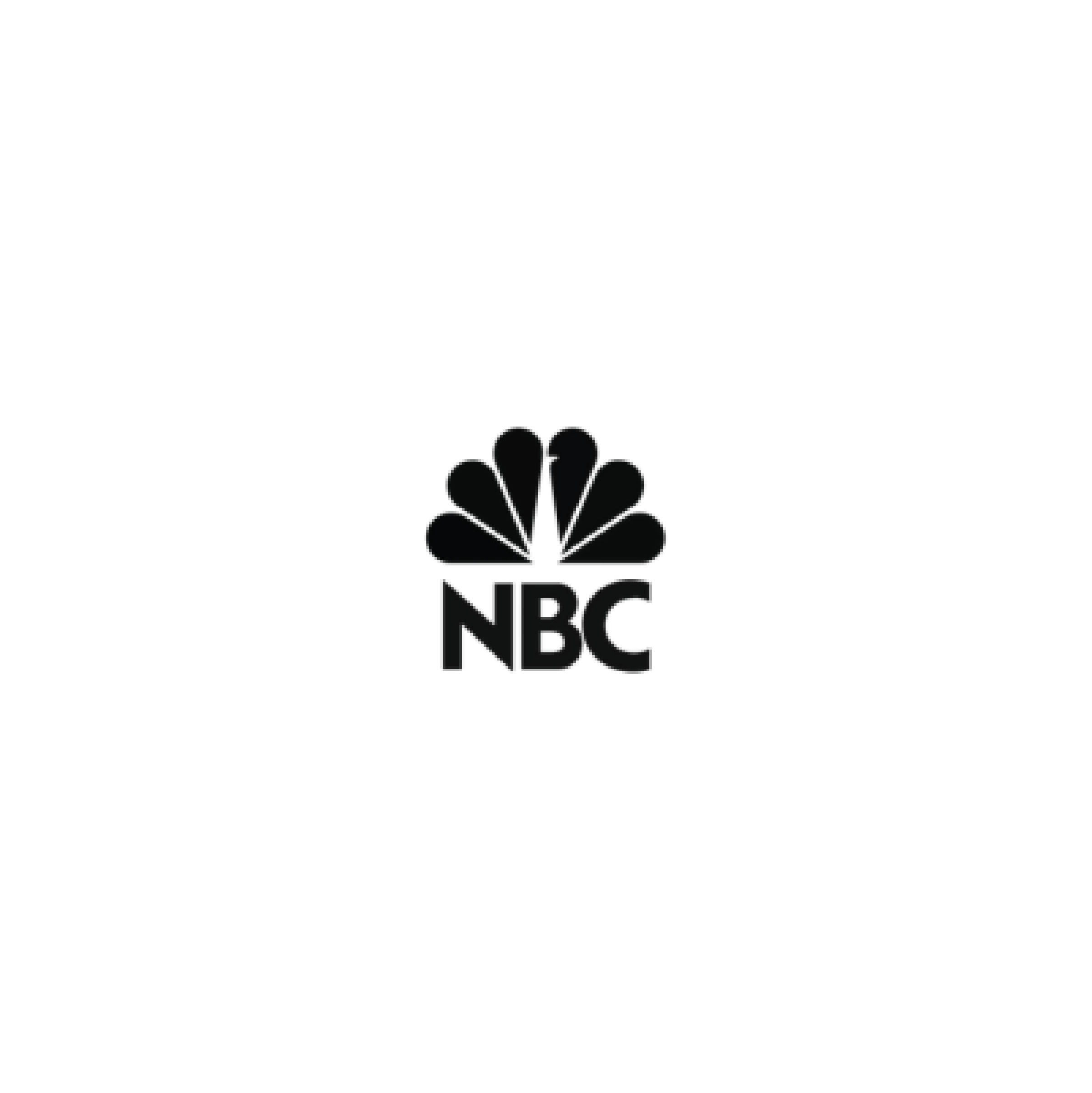 NBC logo with peacock icon and the letters NBC beneath it