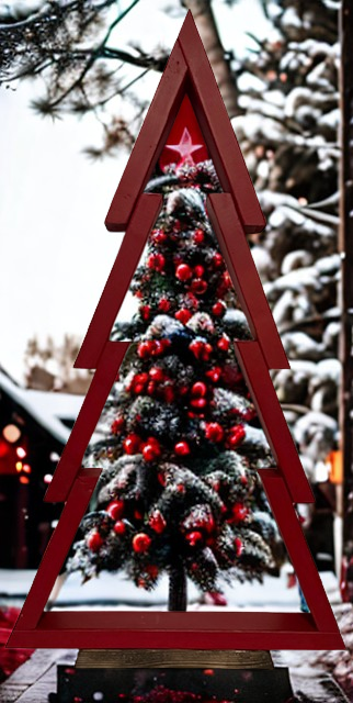 Large Decorative Christmas Tree