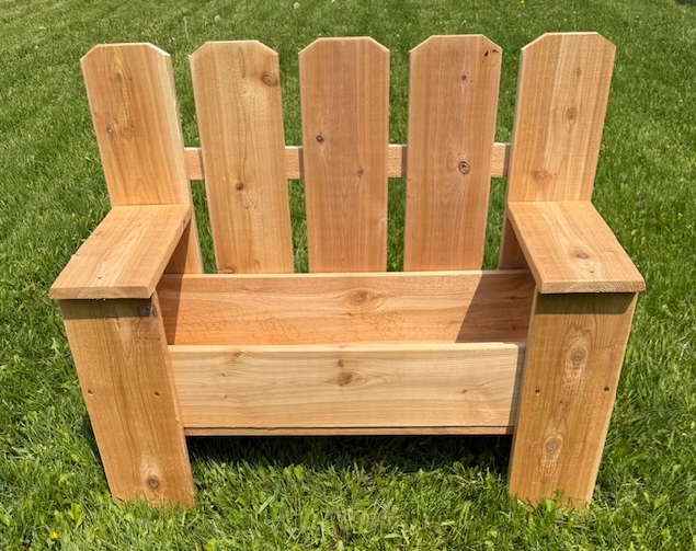 Cedar Bench Planters