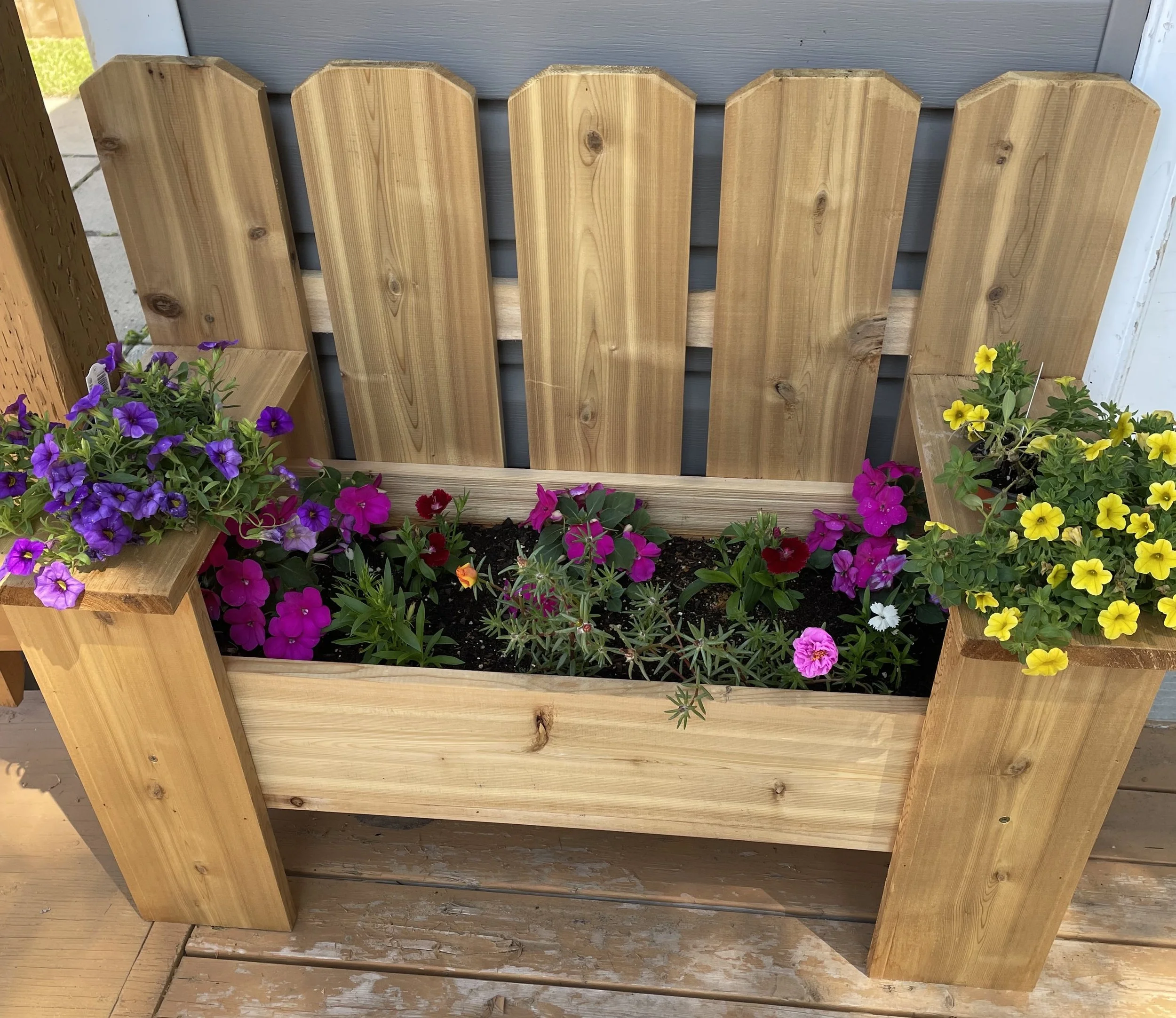 Cedar Bench Planter