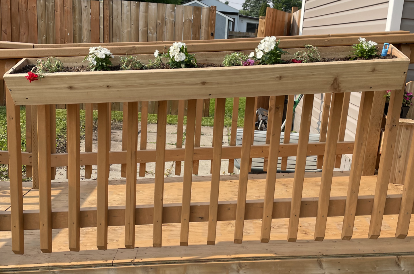 Cedar Hanging Deck Planter