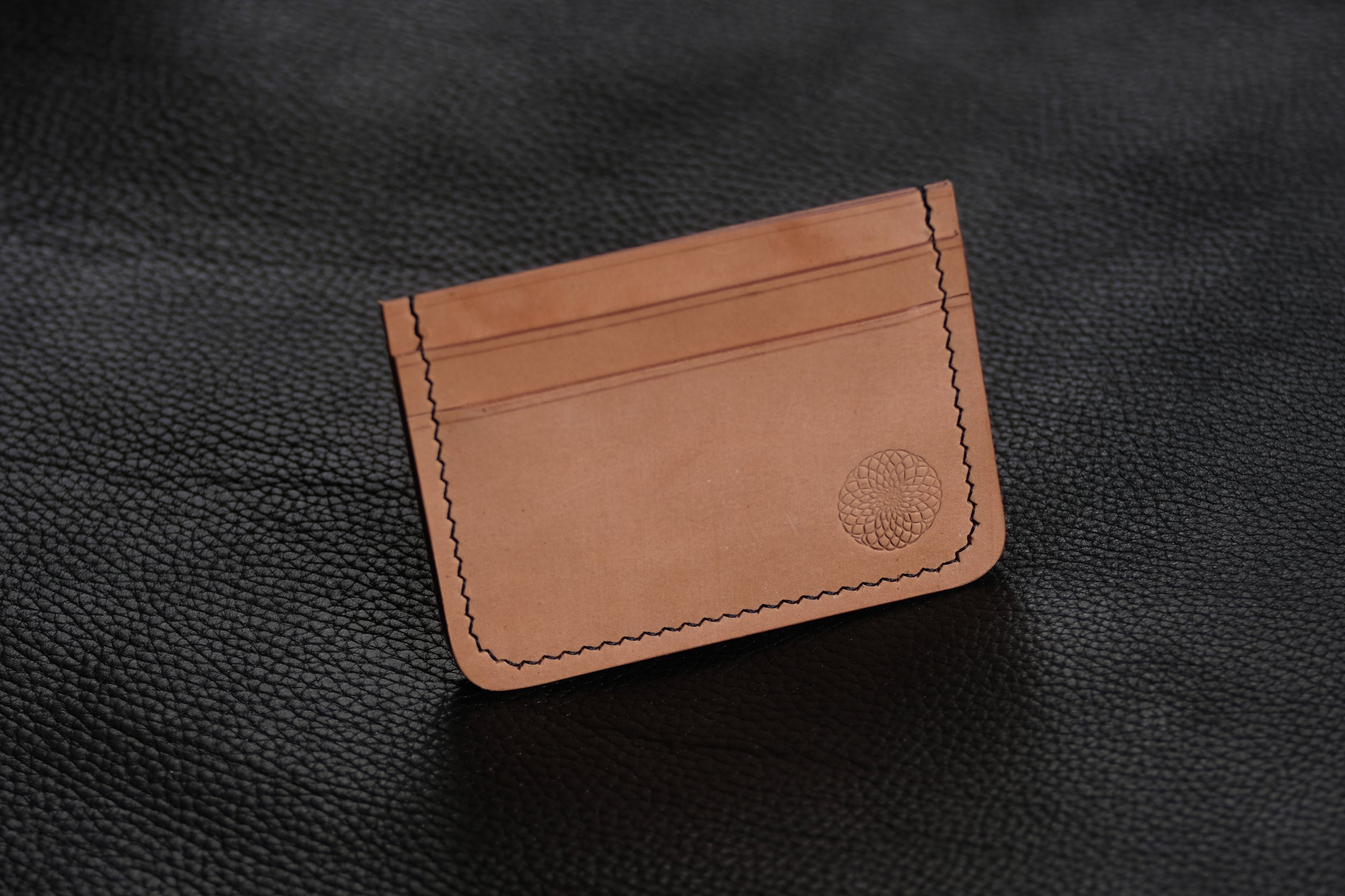 Ready to Ship: Baker Natural Veg Tan Card Wallet