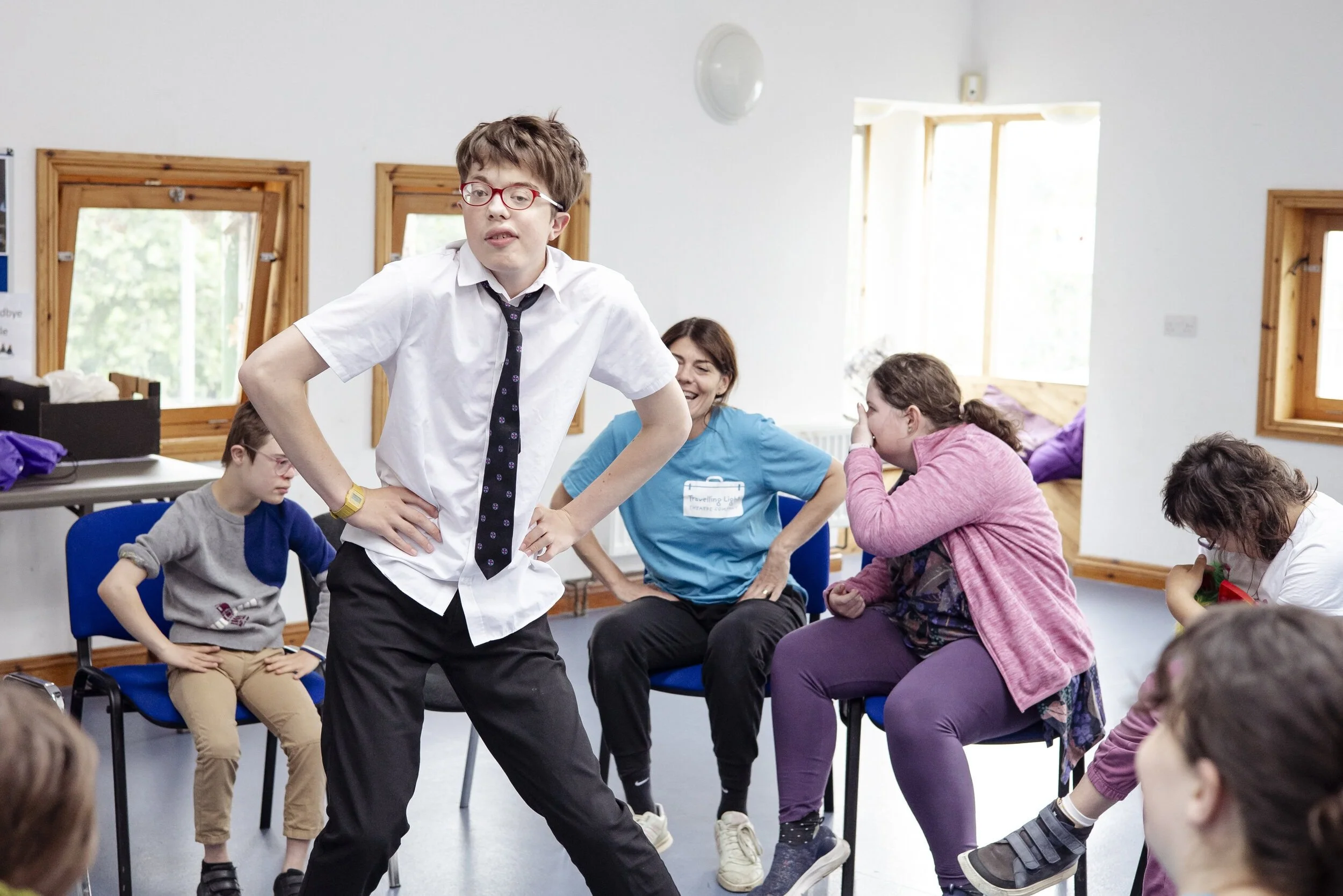 Child participating in Louder Than Words