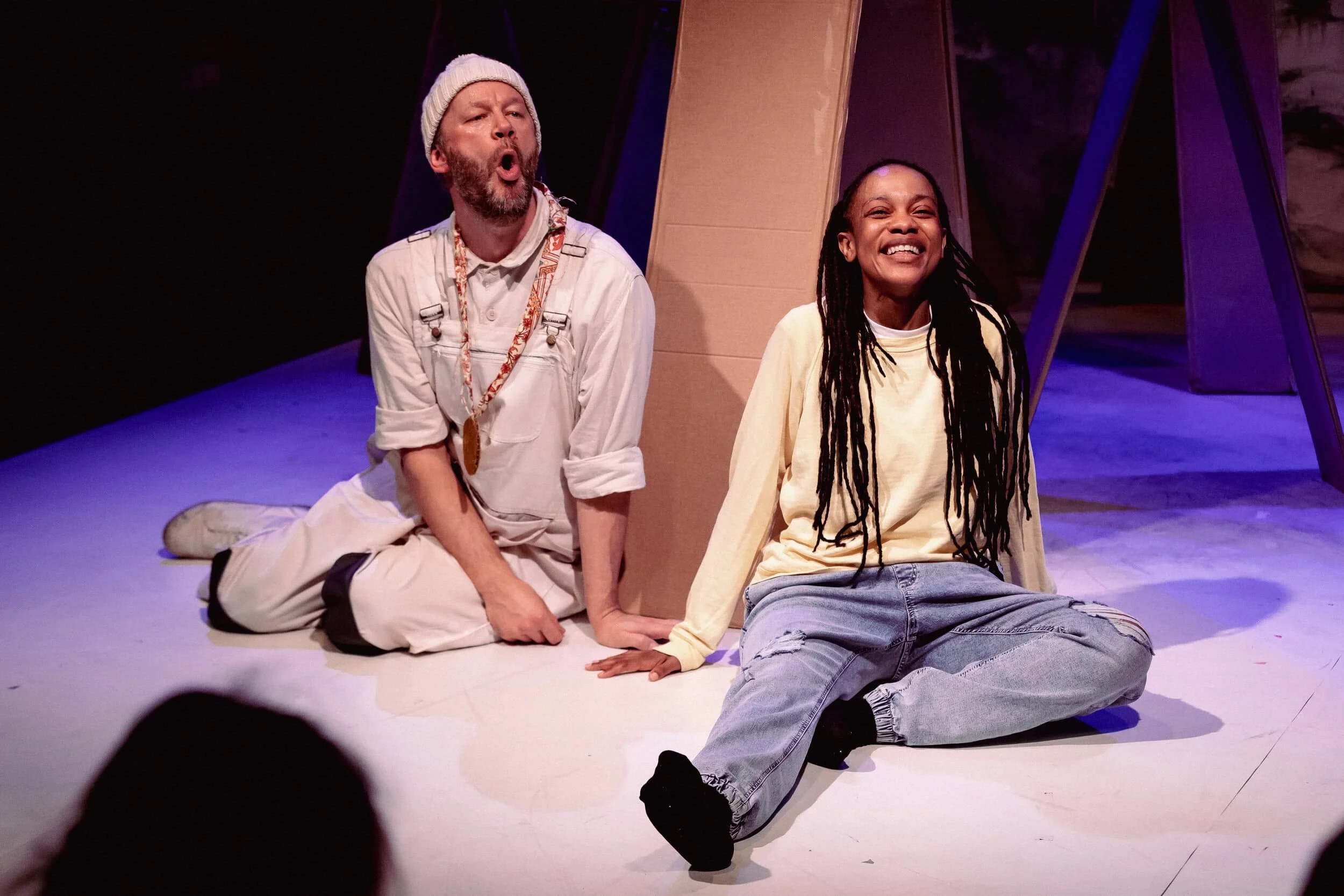 Smiling young people