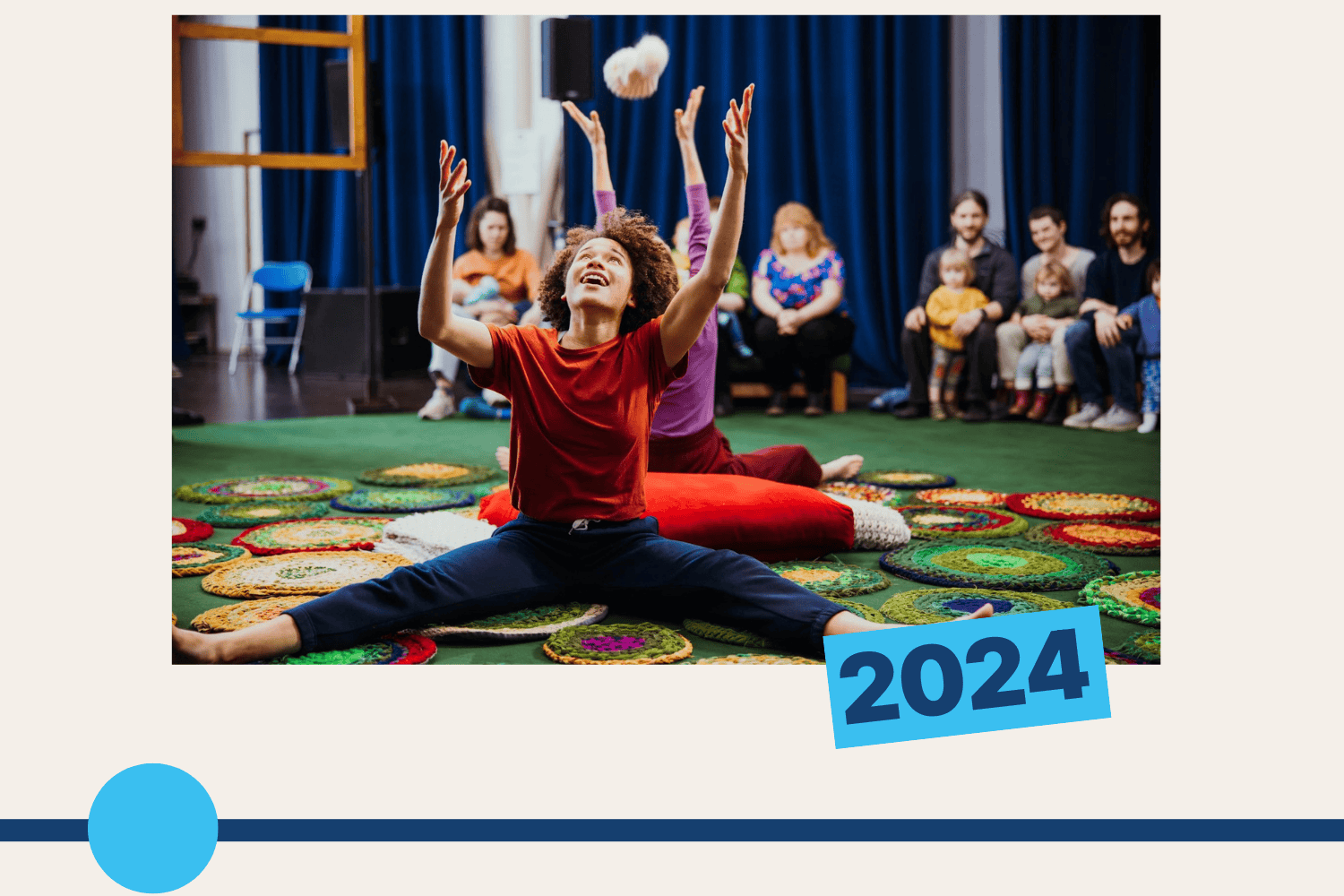 2024: Young actors throwing a ball