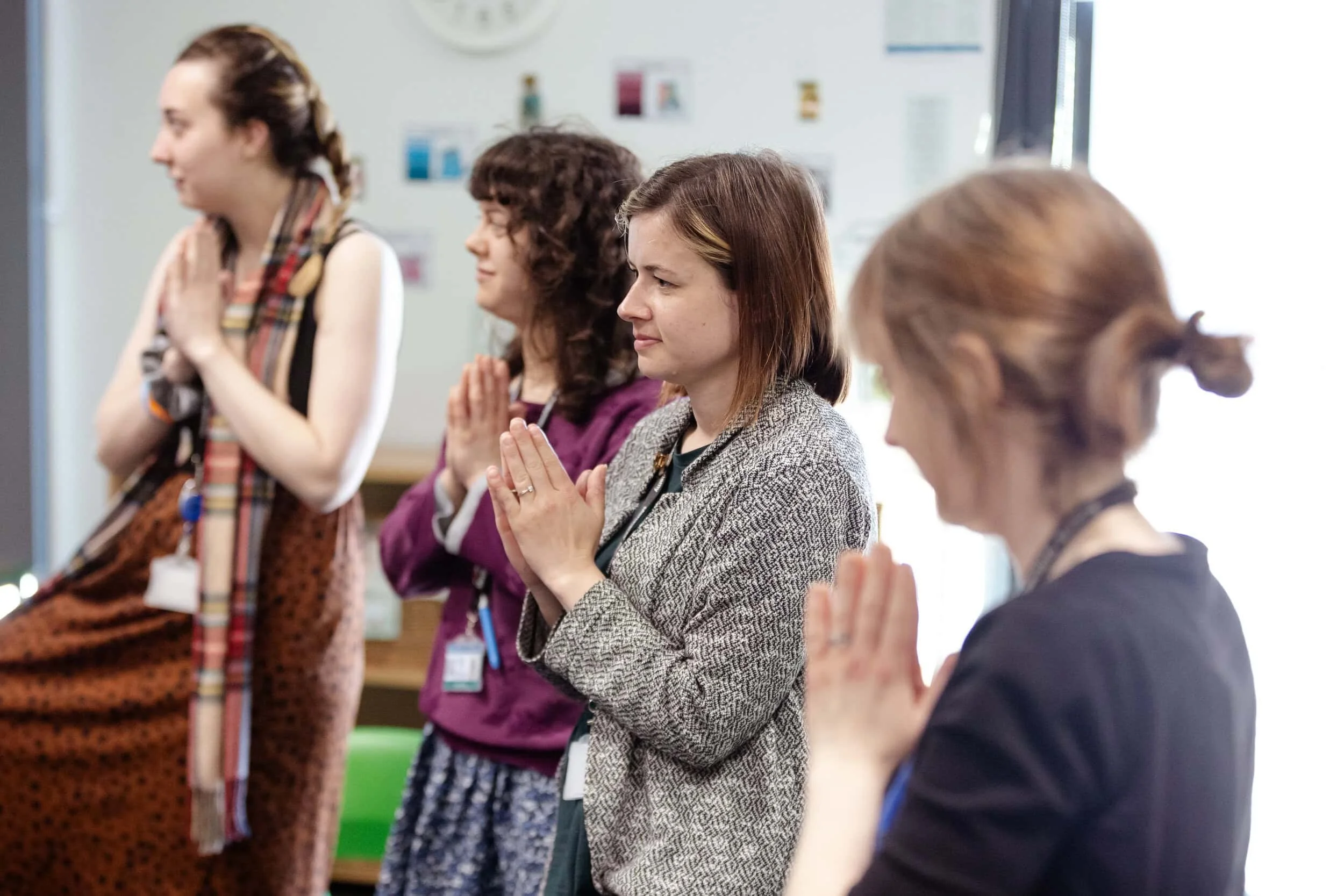 Participants in a bespoke training activity