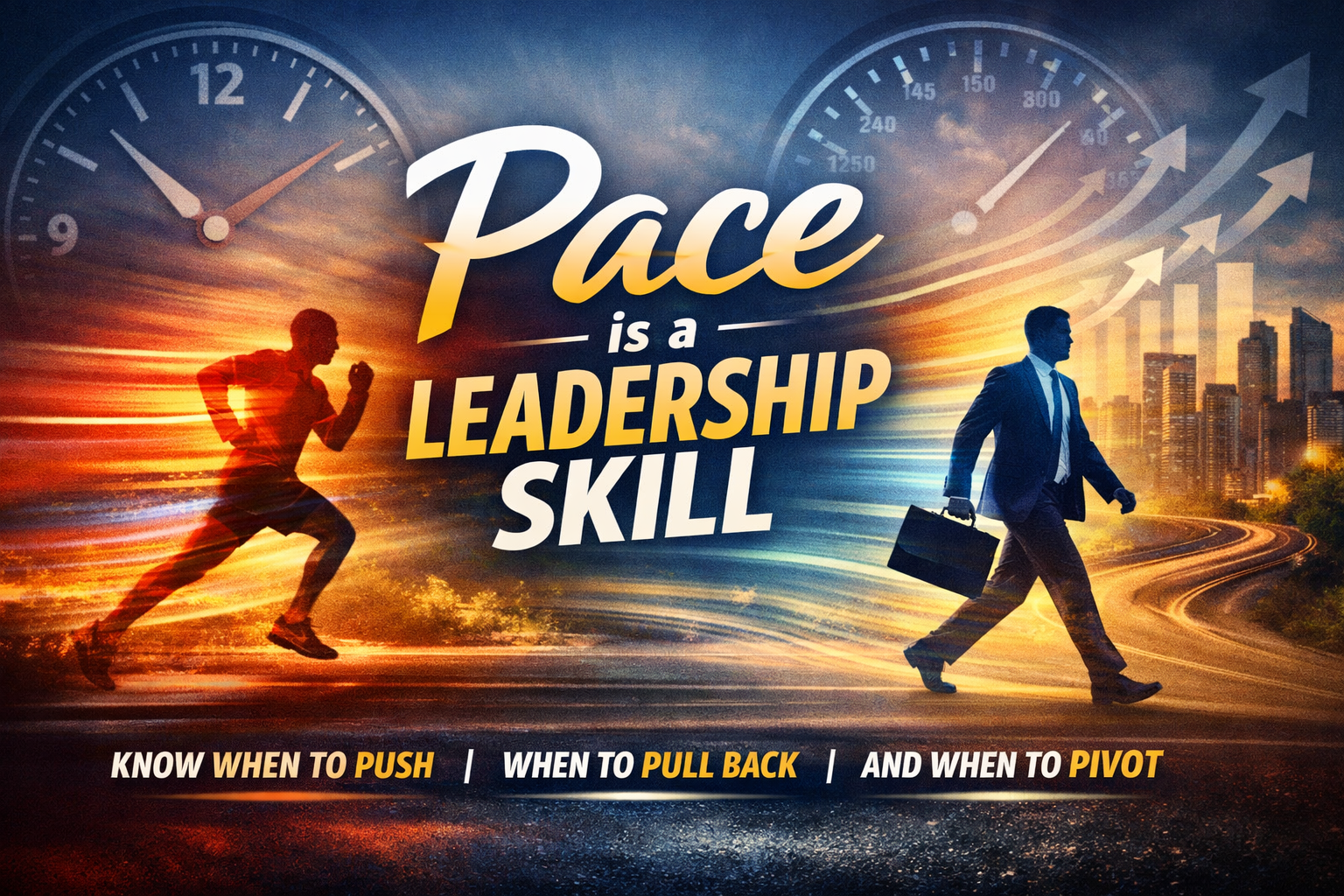 Pace is a leadership skill