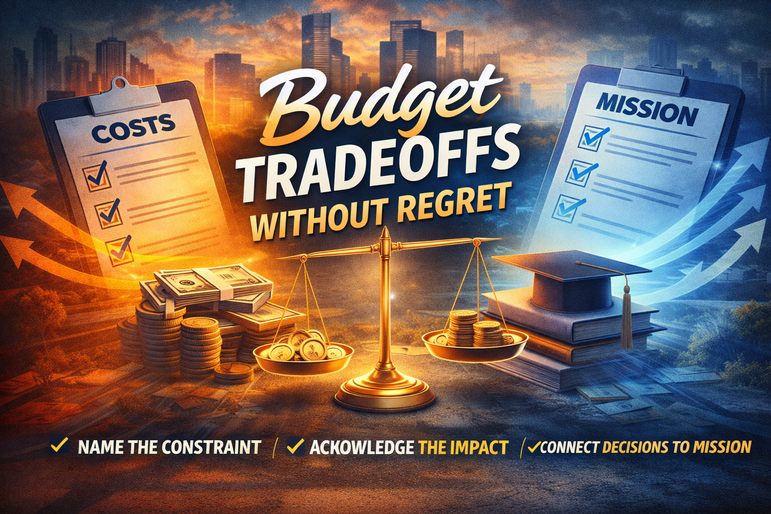 Budget Tradeoffs Without Regret