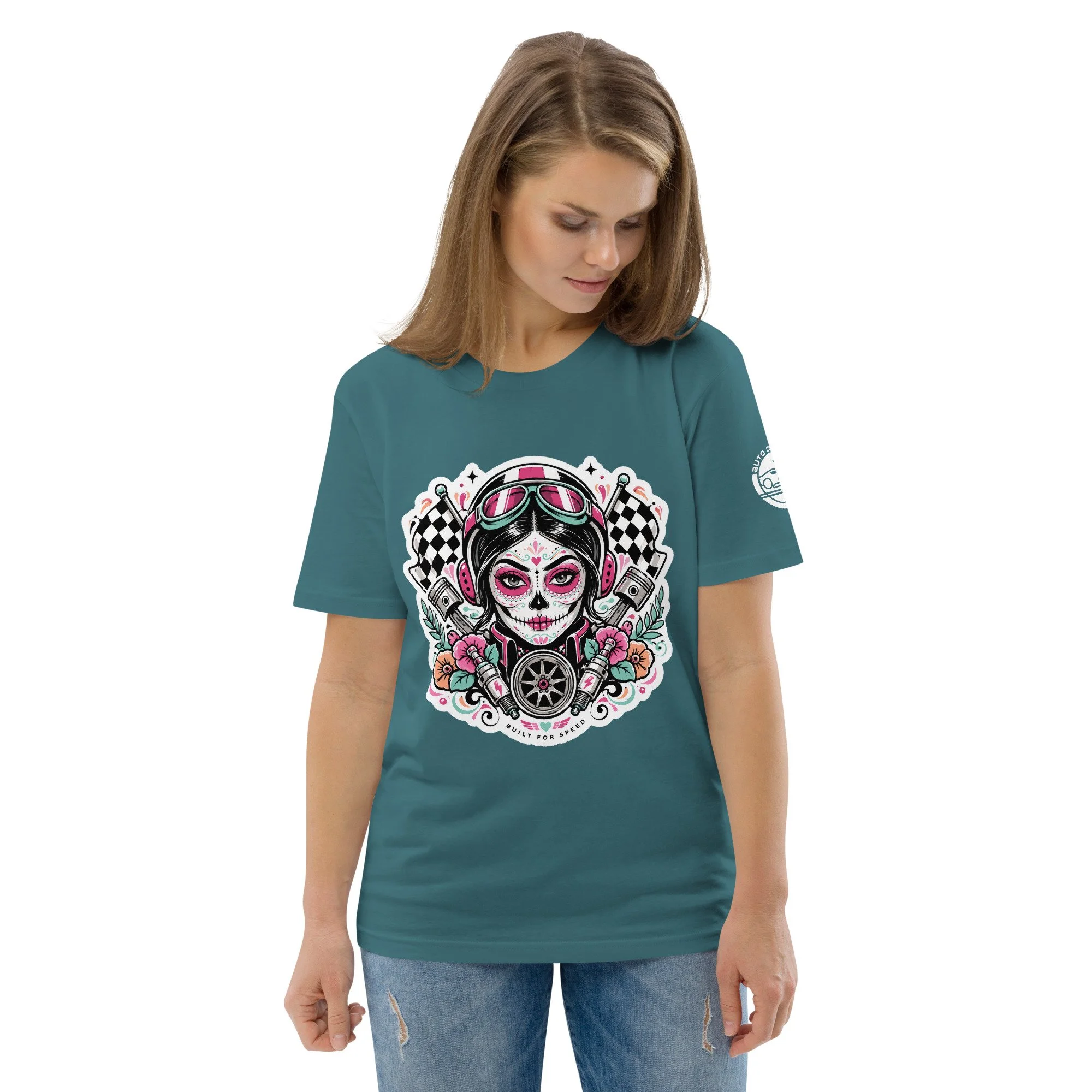 Day of the Dead Built for Speed organic cotton tee ‚Äî Auto Culture Society latest drop