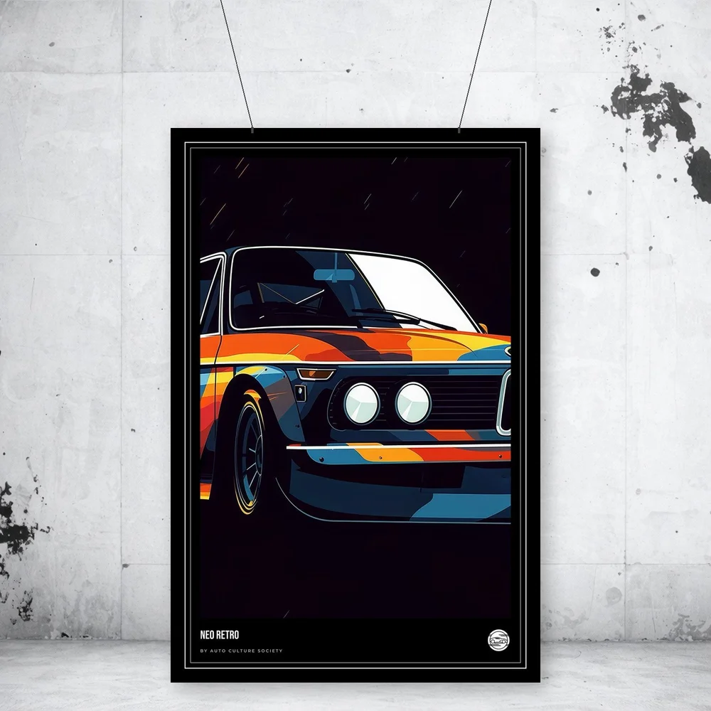 Retro motorsport print