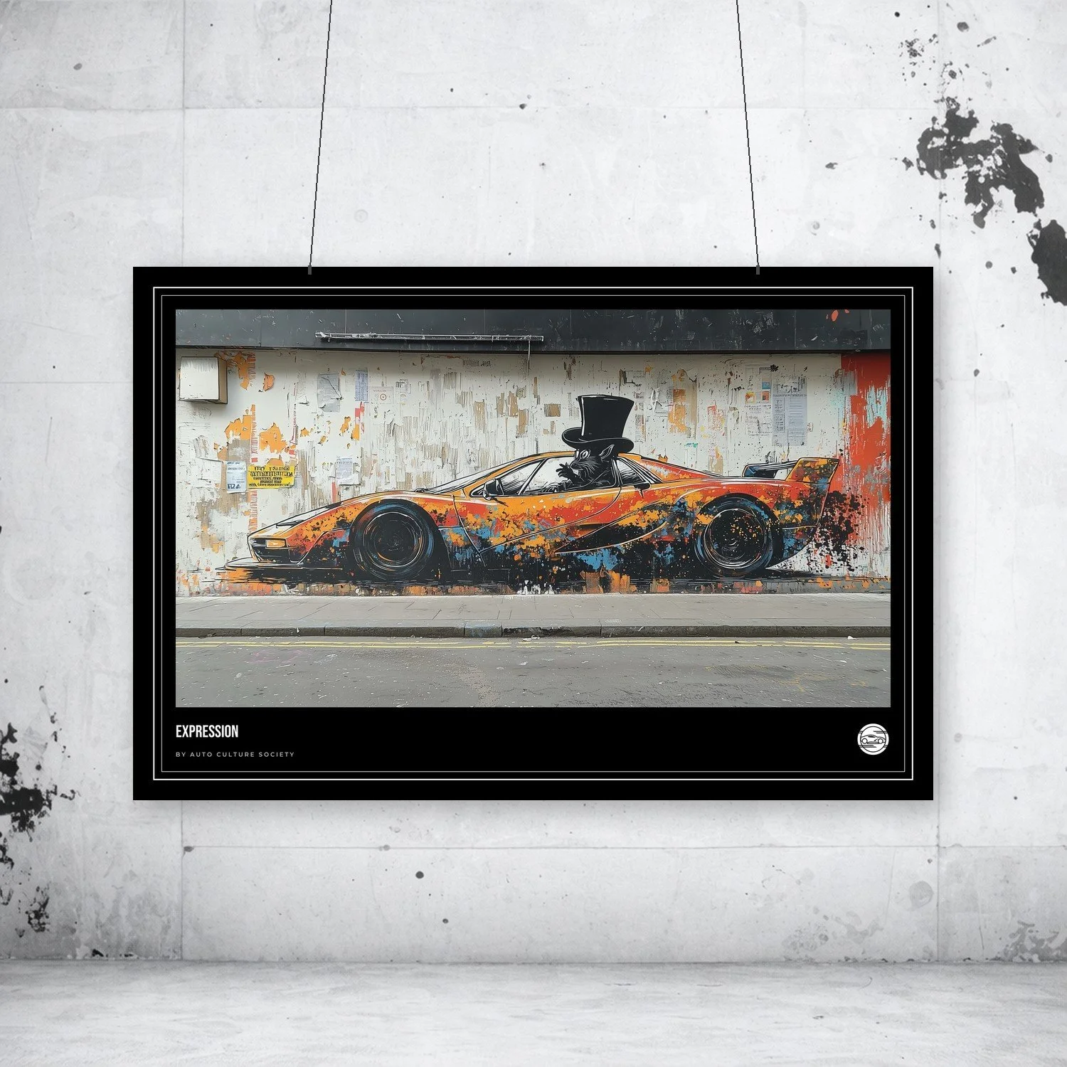 Print | Mclaren | Orange | Graffiti 03 | Black Edition & White Edition | 12 Image Set