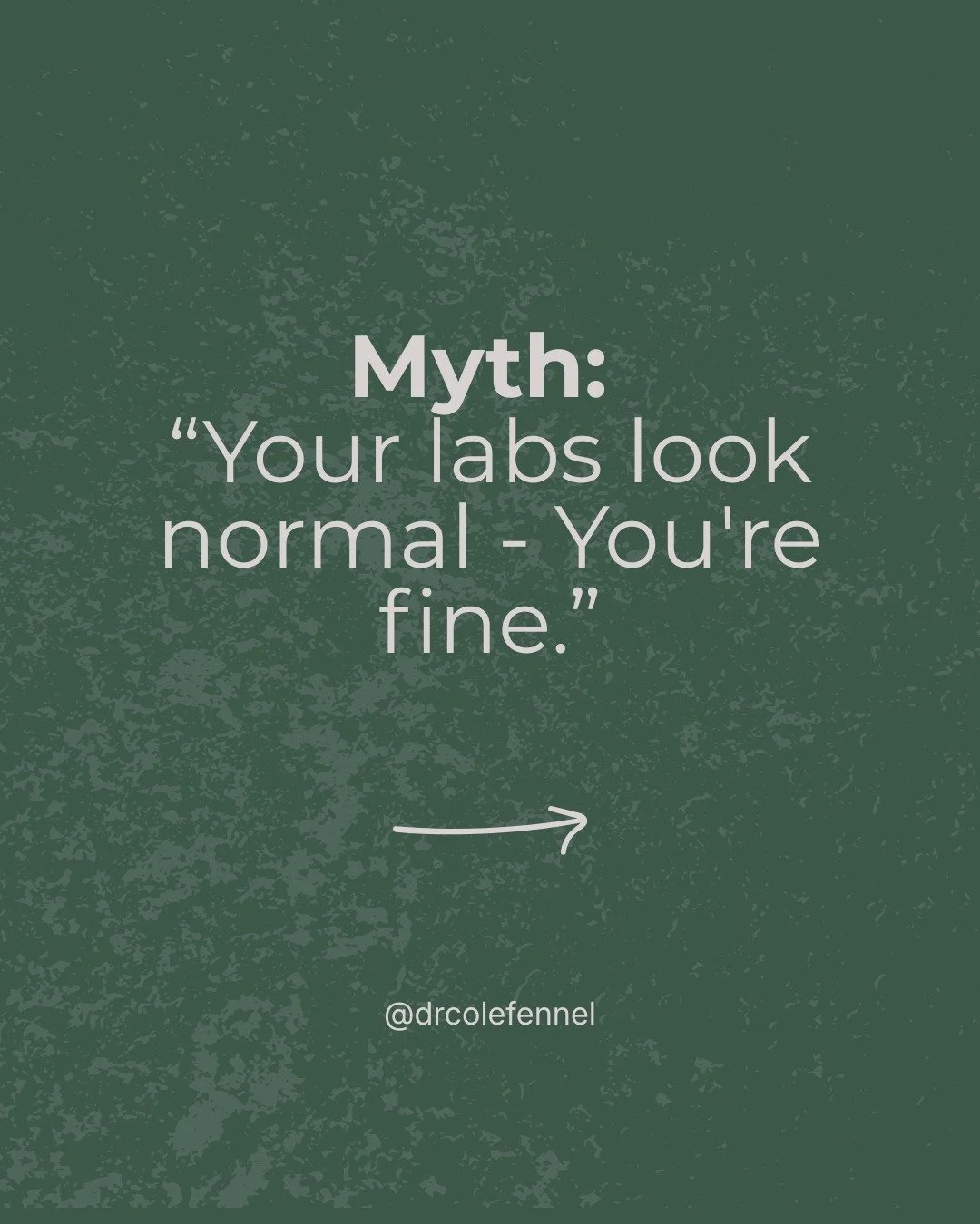 So when a patient comes to me exhausted, foggy, and struggling ...and they've been told everything looks fine... I'm not surprised. I'm looking at different markers, tighter ranges, and a fuller picture of what's actually happening beneath the surfac