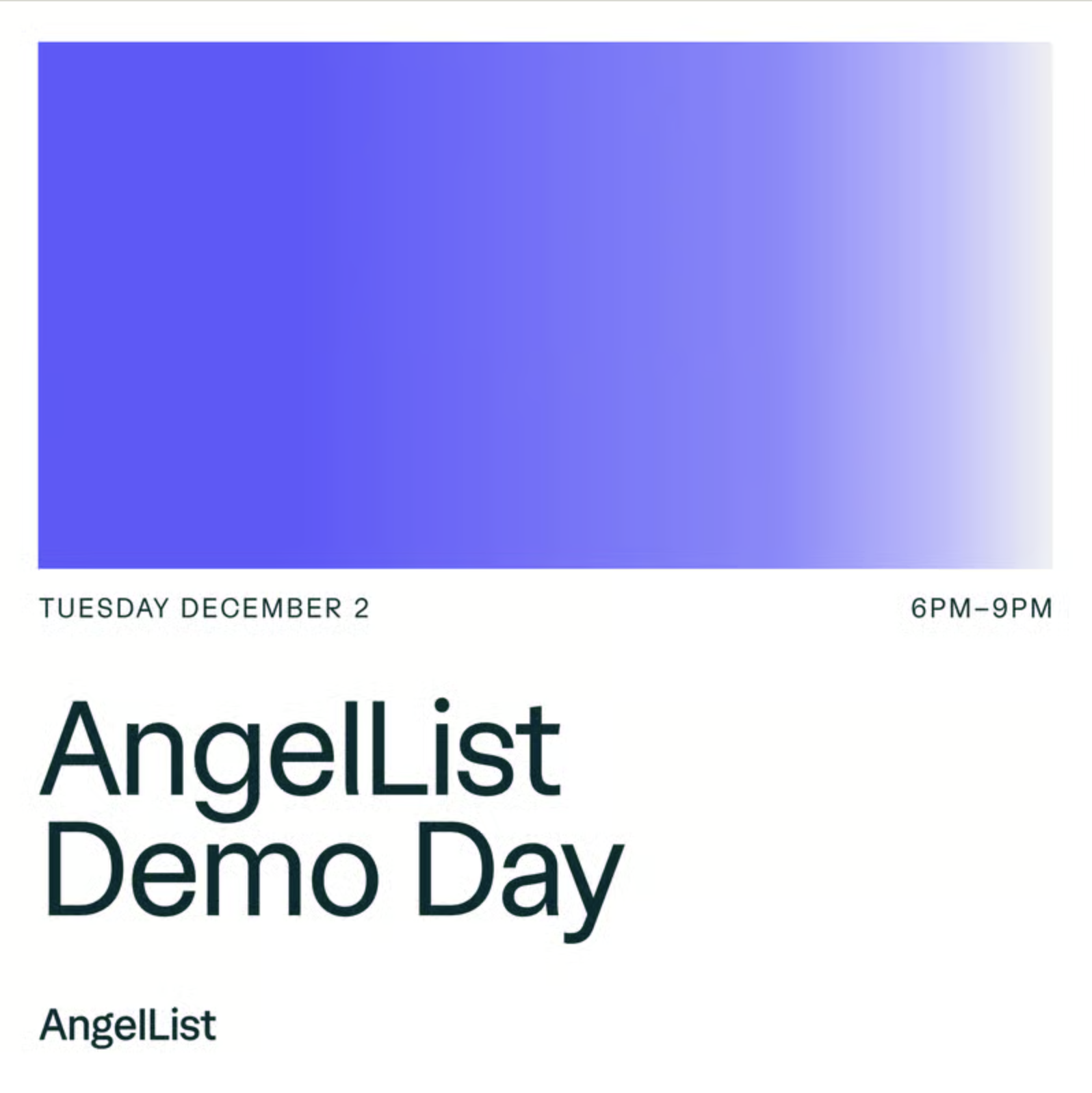 AngelList Startup Demo Day