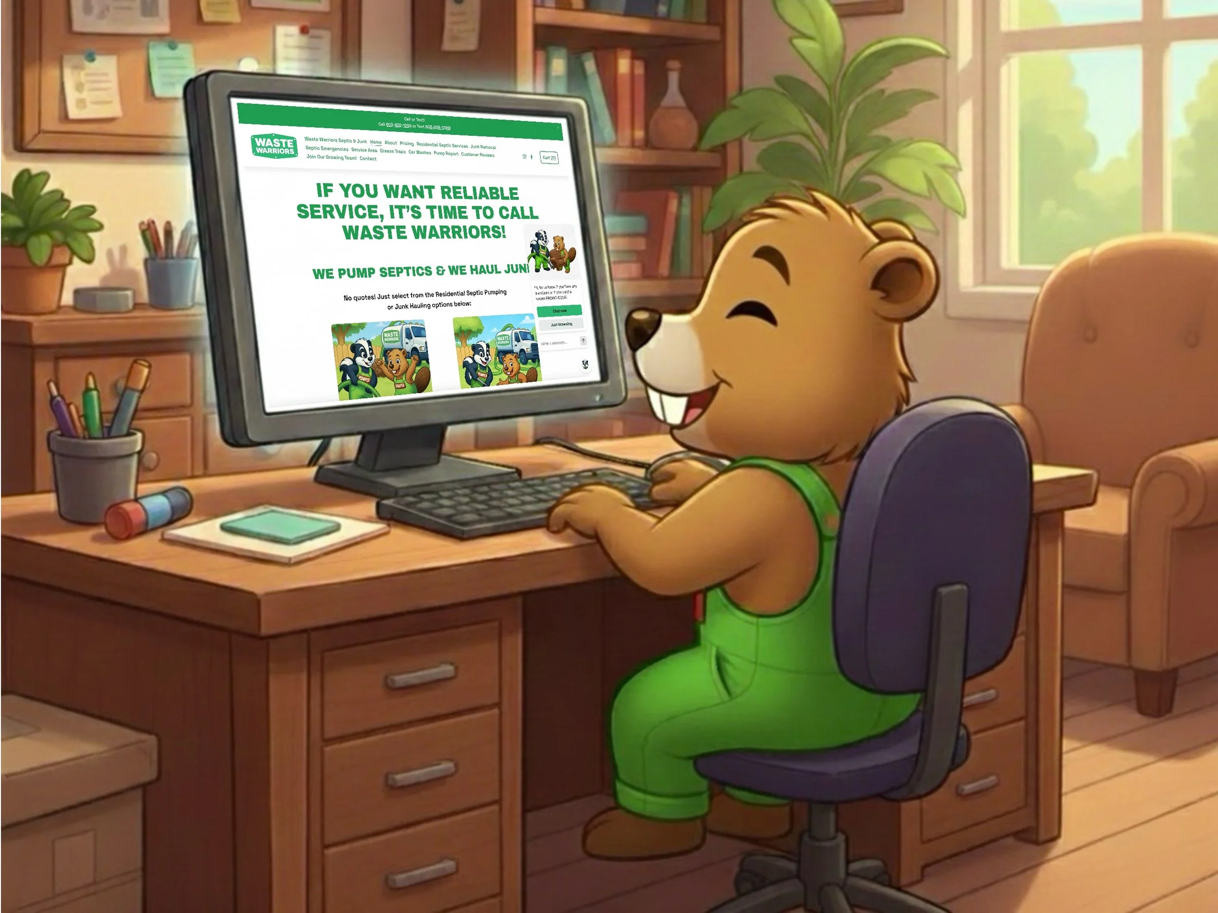 Dumper of Waste Warriors on the Waste Warriors website. www.callwastewarriors.com