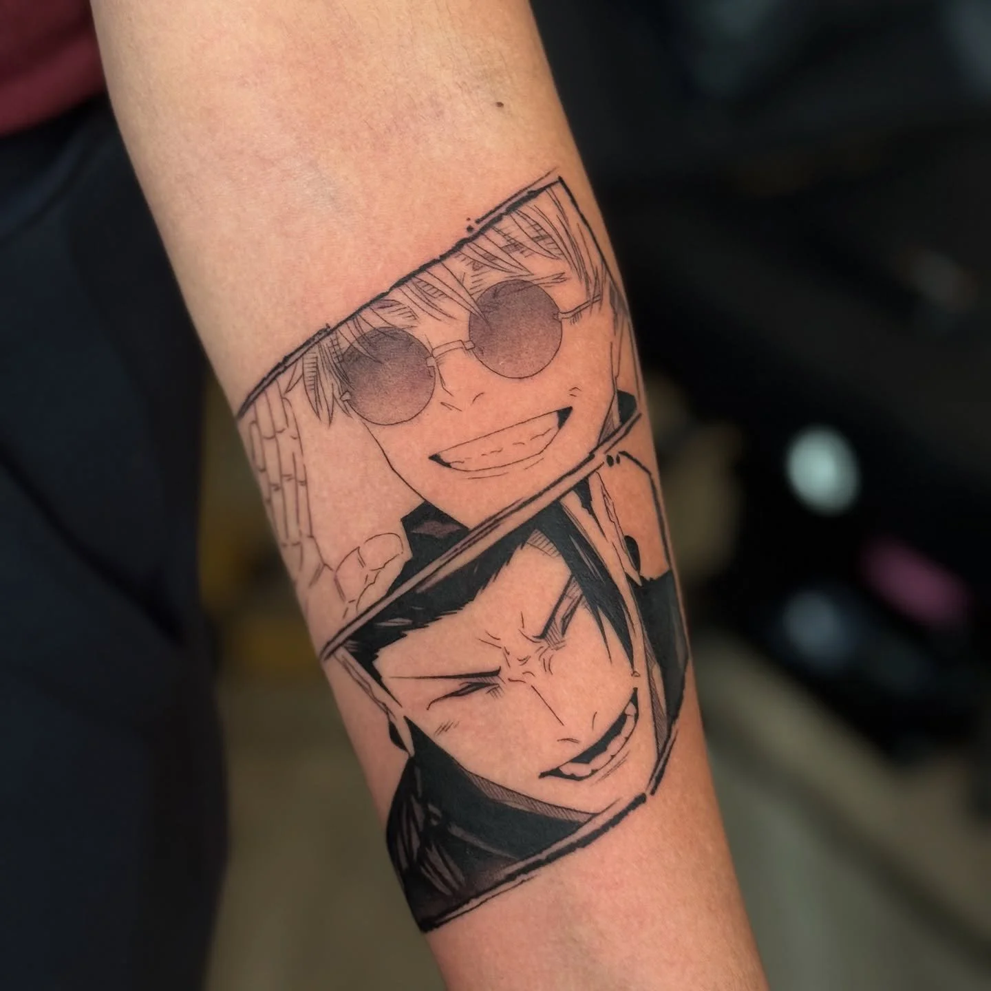 Manga Panels by @glitterpoops_ 

#miami #anime #jjk #manga #mangatattoo #animetattoo #animetattooartist #mangatattooartist #femaletattooartists #femaletattooer #miamitattooshop #miamitattoos