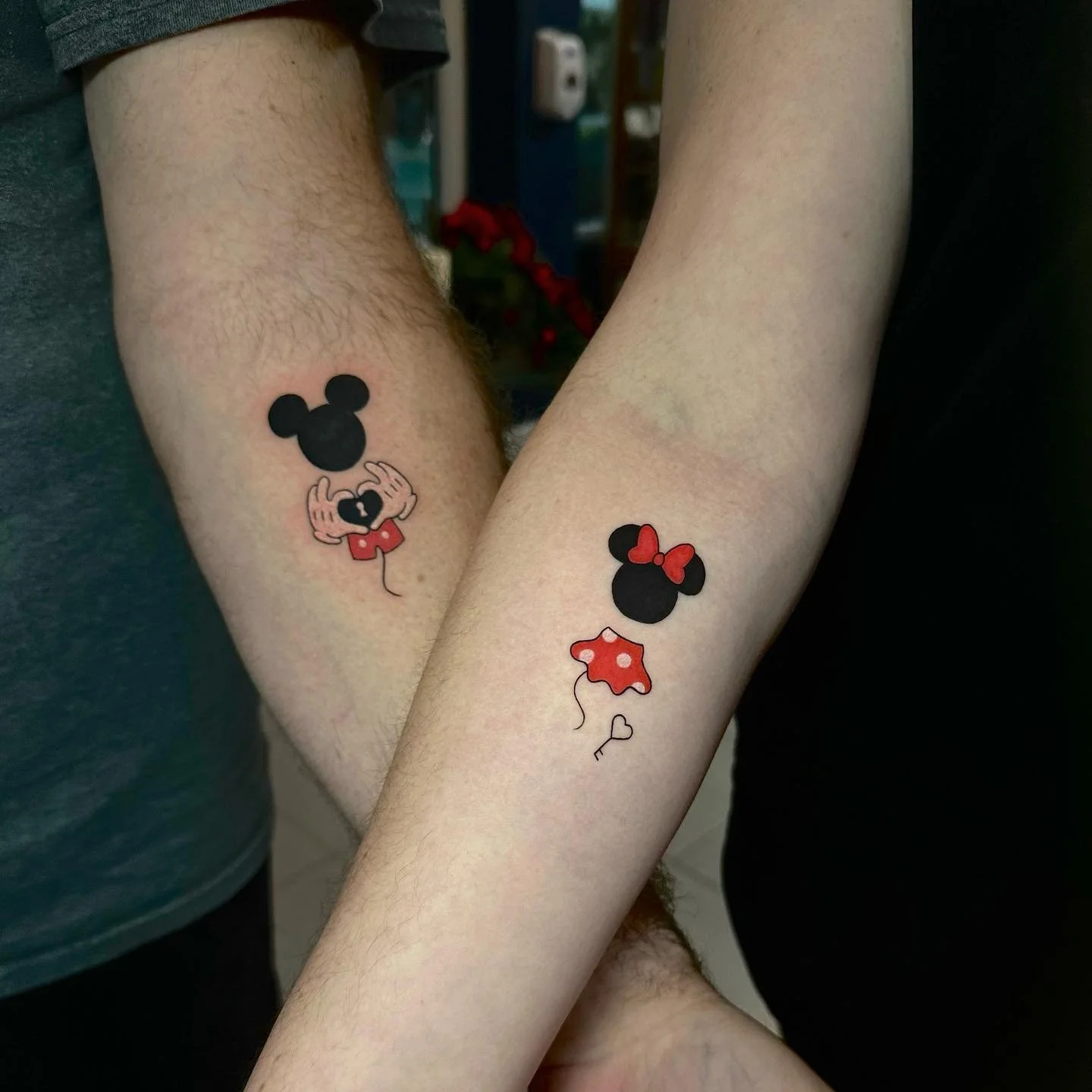 His &amp; Hers Disney Tattoo

#glitterpoopstudios #glitterpoopstattoo #disneytattoos #matchingtattoos