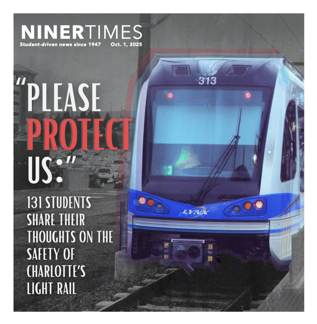 Cover Design: "Please Protect Us" - Niner Times