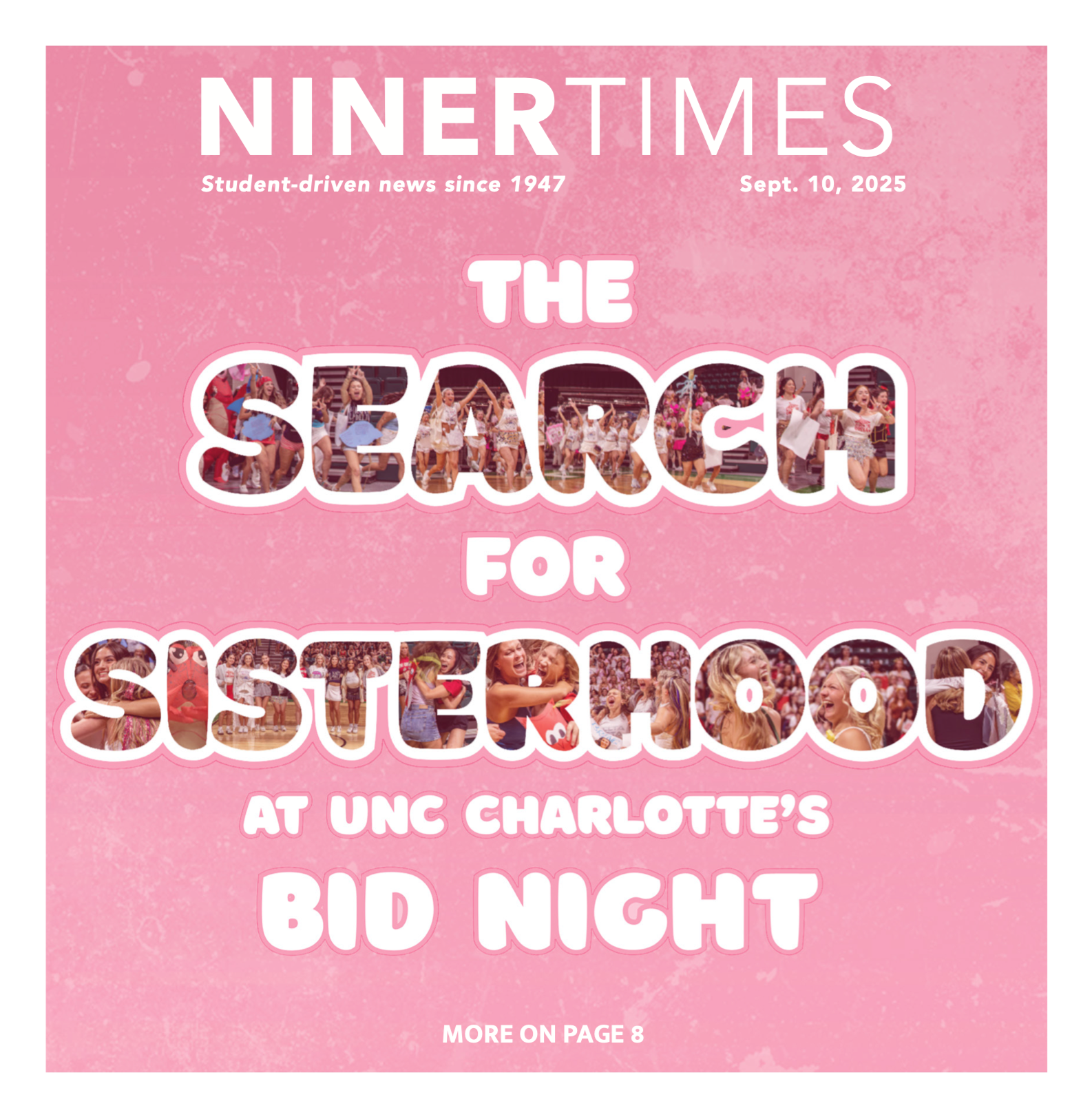Cover Design: The Search for Sisterhood - Niner Times
