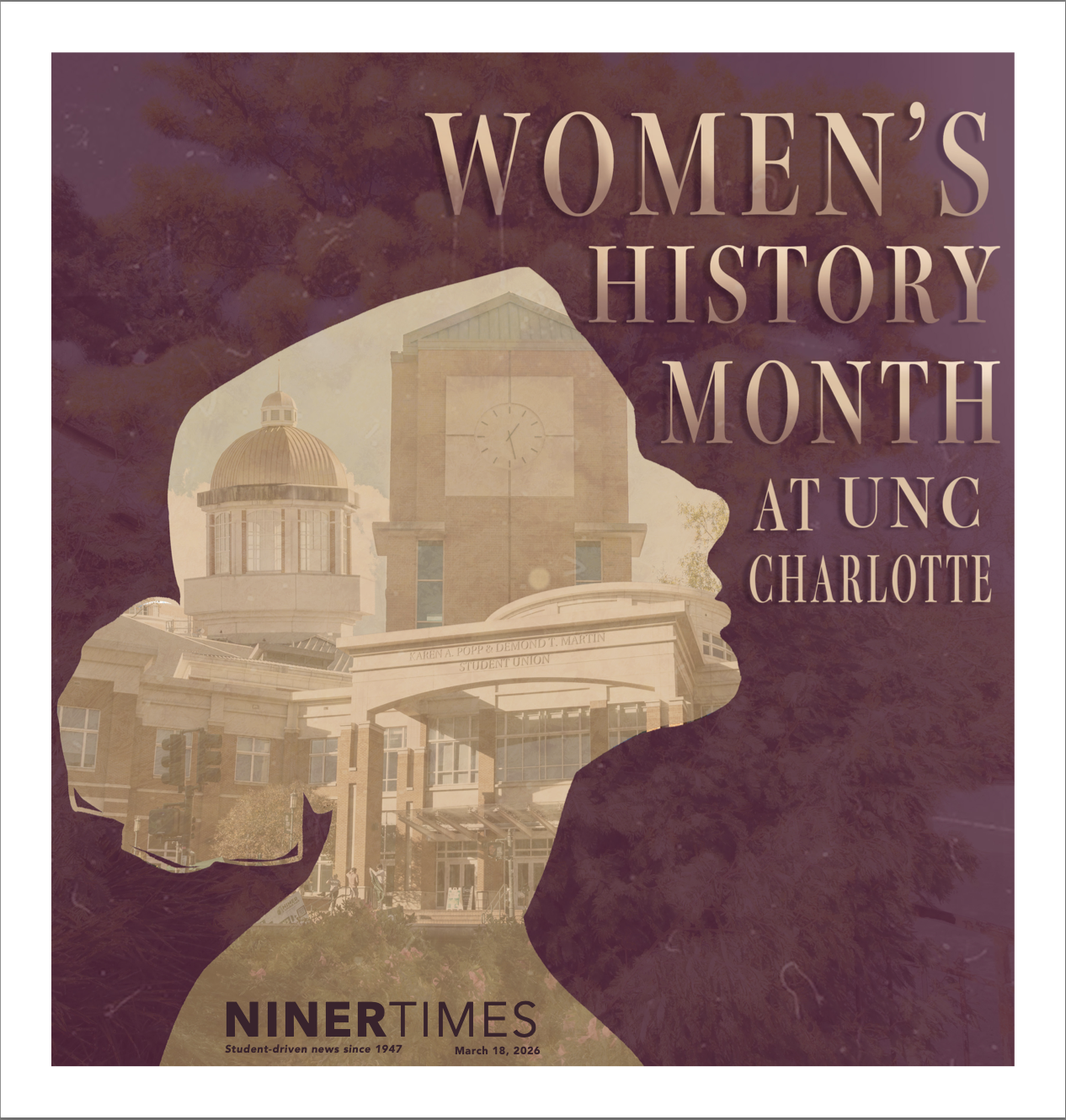 Cover Design: Women's History Month at UNC Charlotte - Niner Times