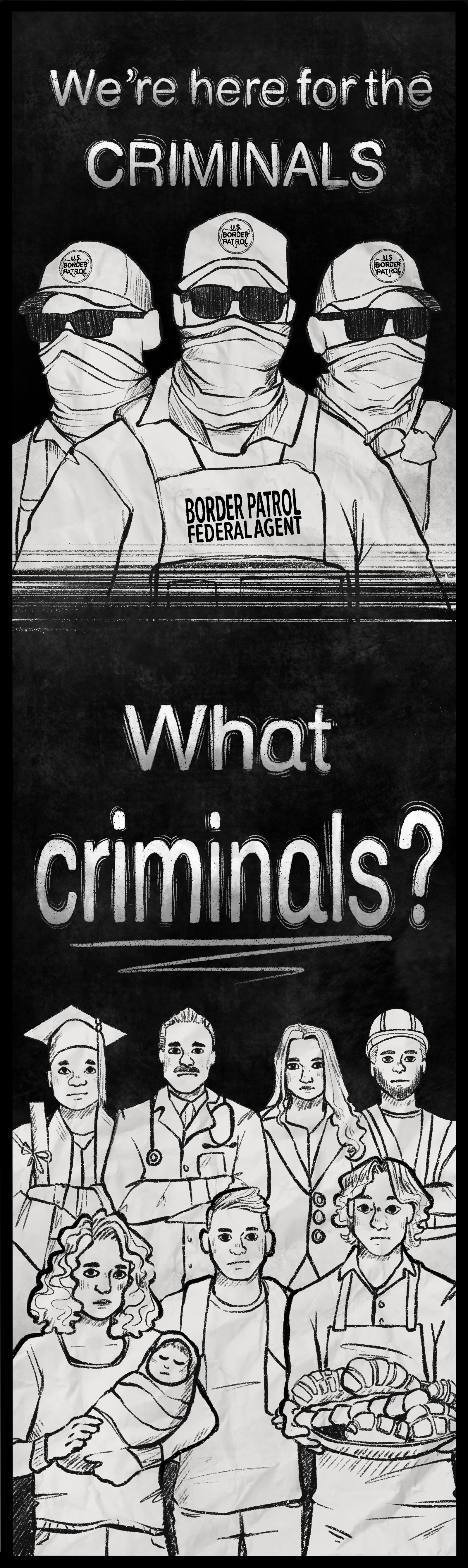 "What criminals?" Comic for Niner Times