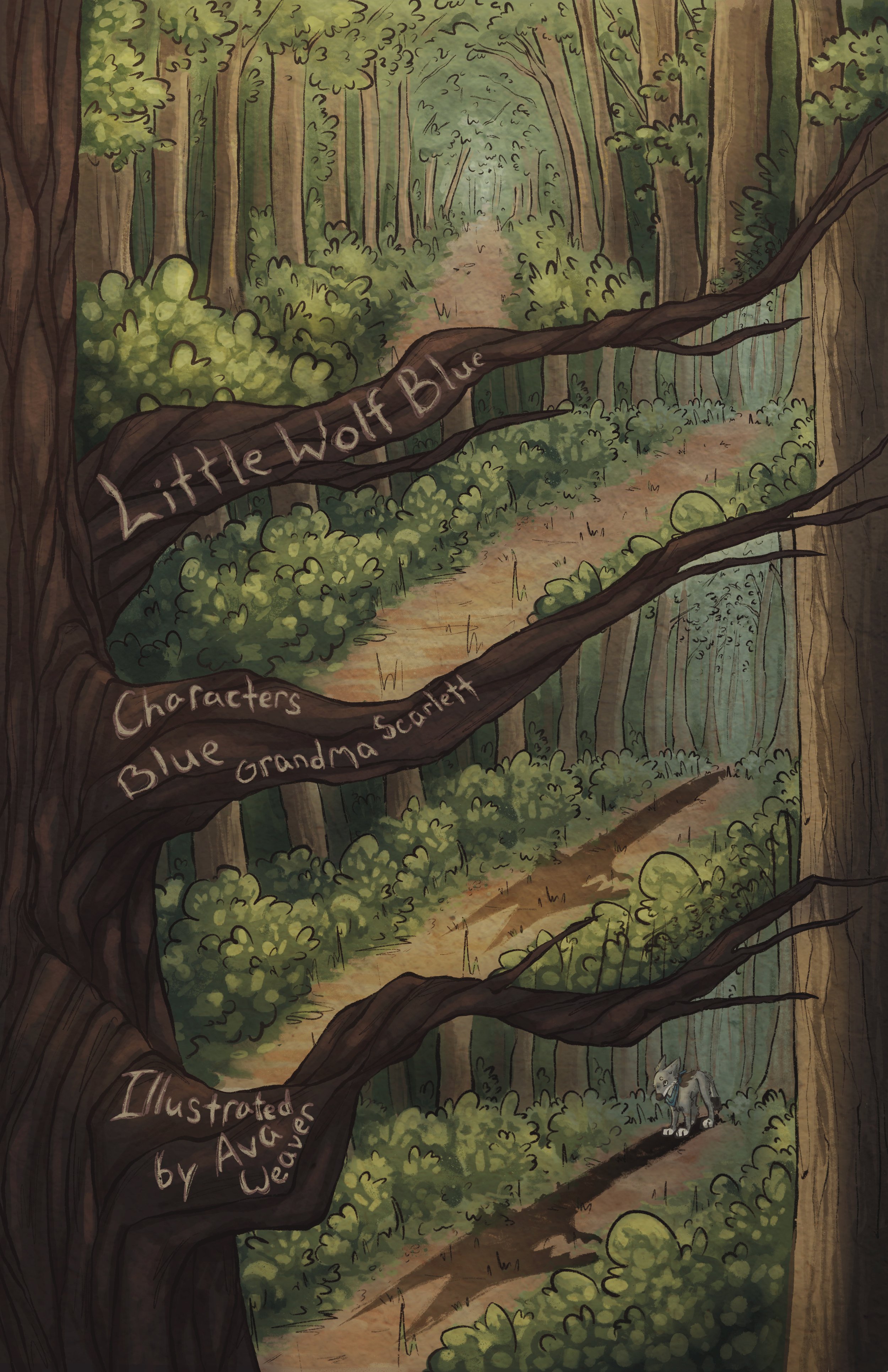 "Little Wolf Blue" Graphic Novel Page 1