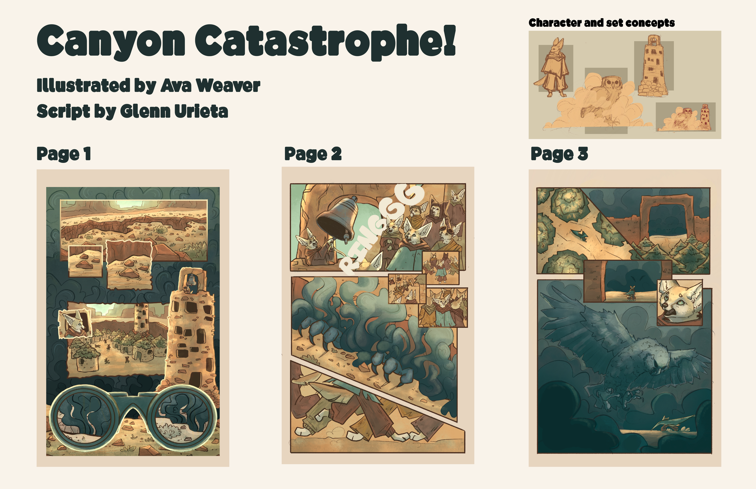 "Canyon Catastrophe!" Comic project