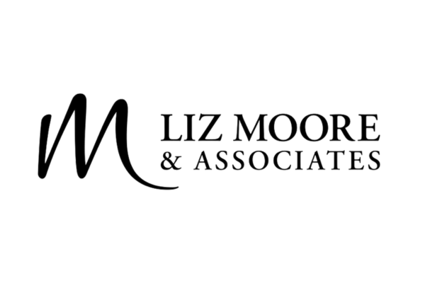 Black and white logo for the Liz Moore & Associates Group.