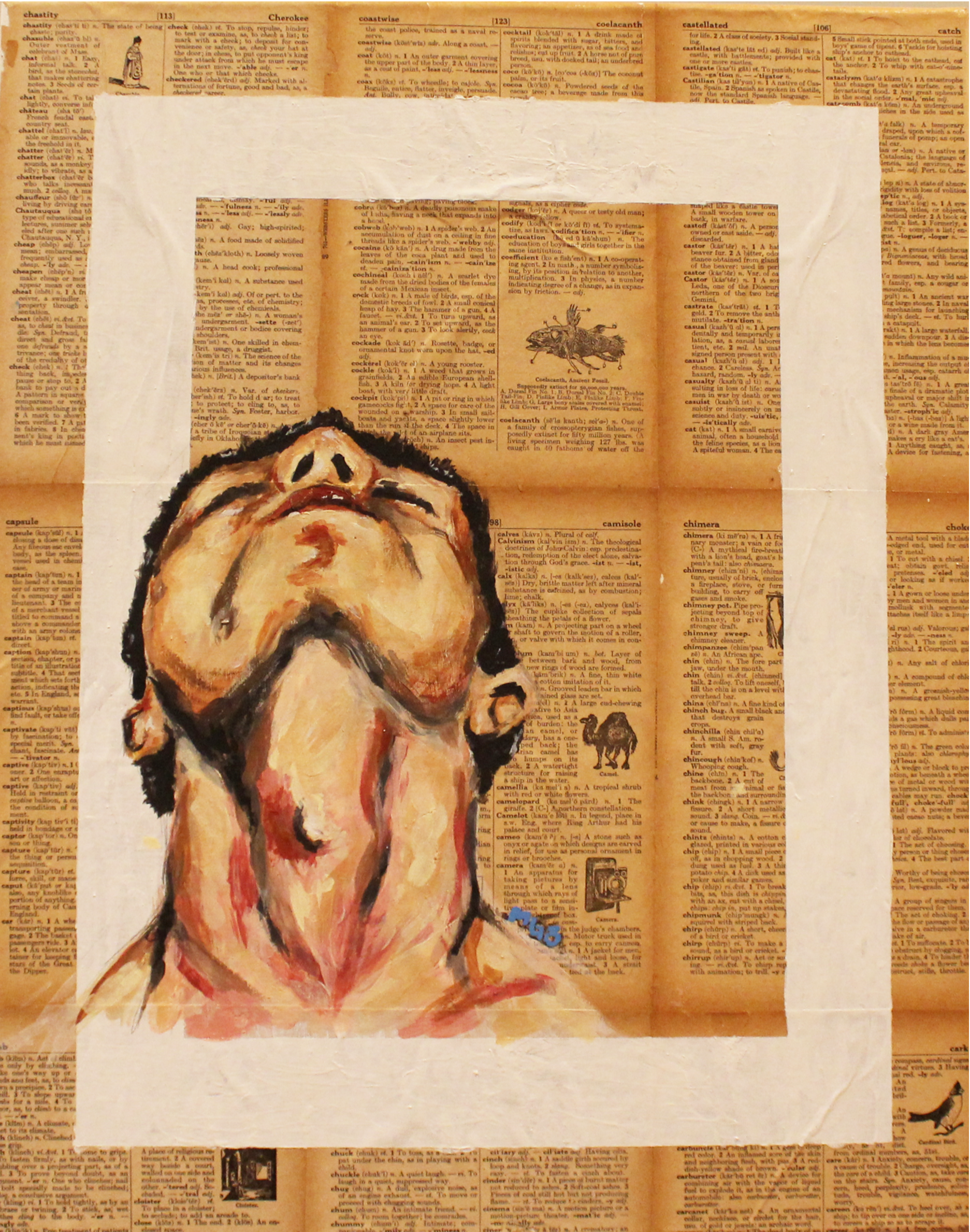 Portrait, Multi Media Acrylic