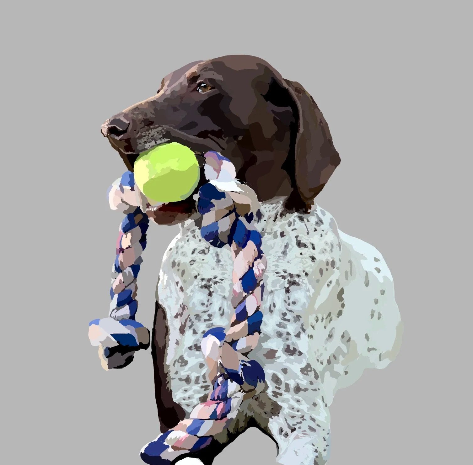 Dog Commission Piece, Procreate