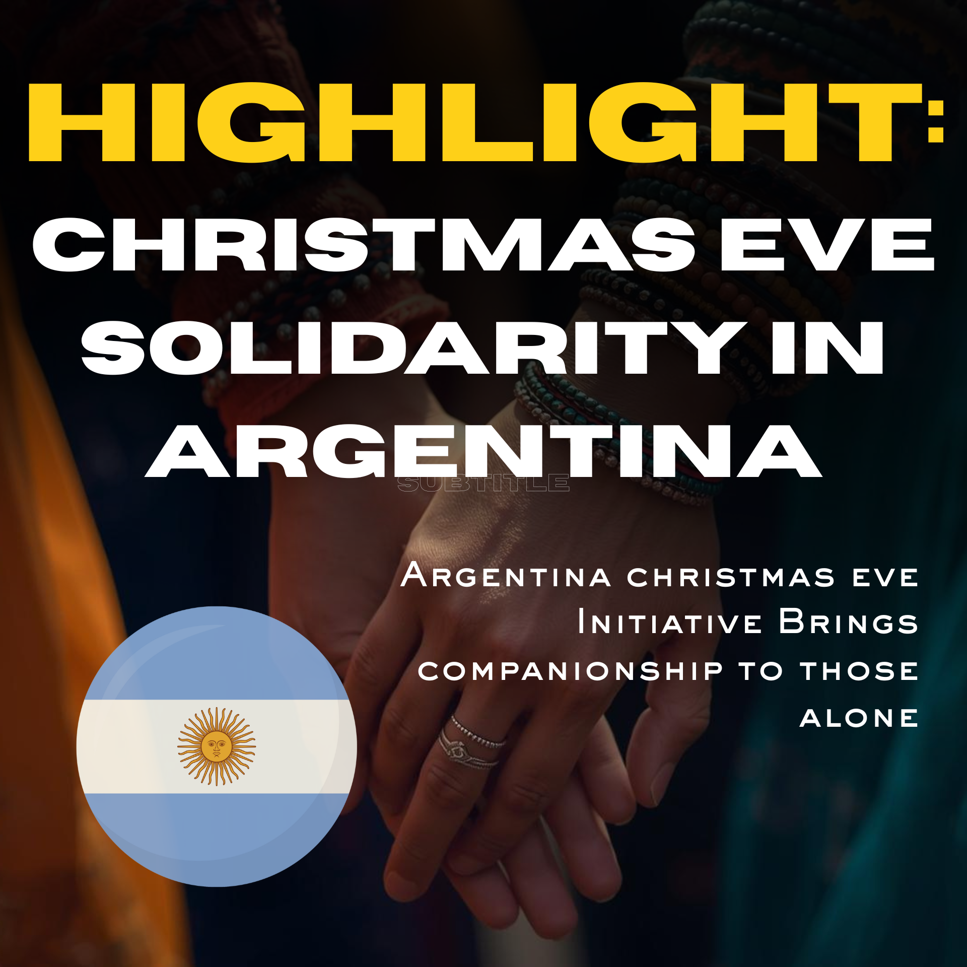 Christmas Eve Volunteers in Argentina Ensure No One Spends the Holiday Alone
