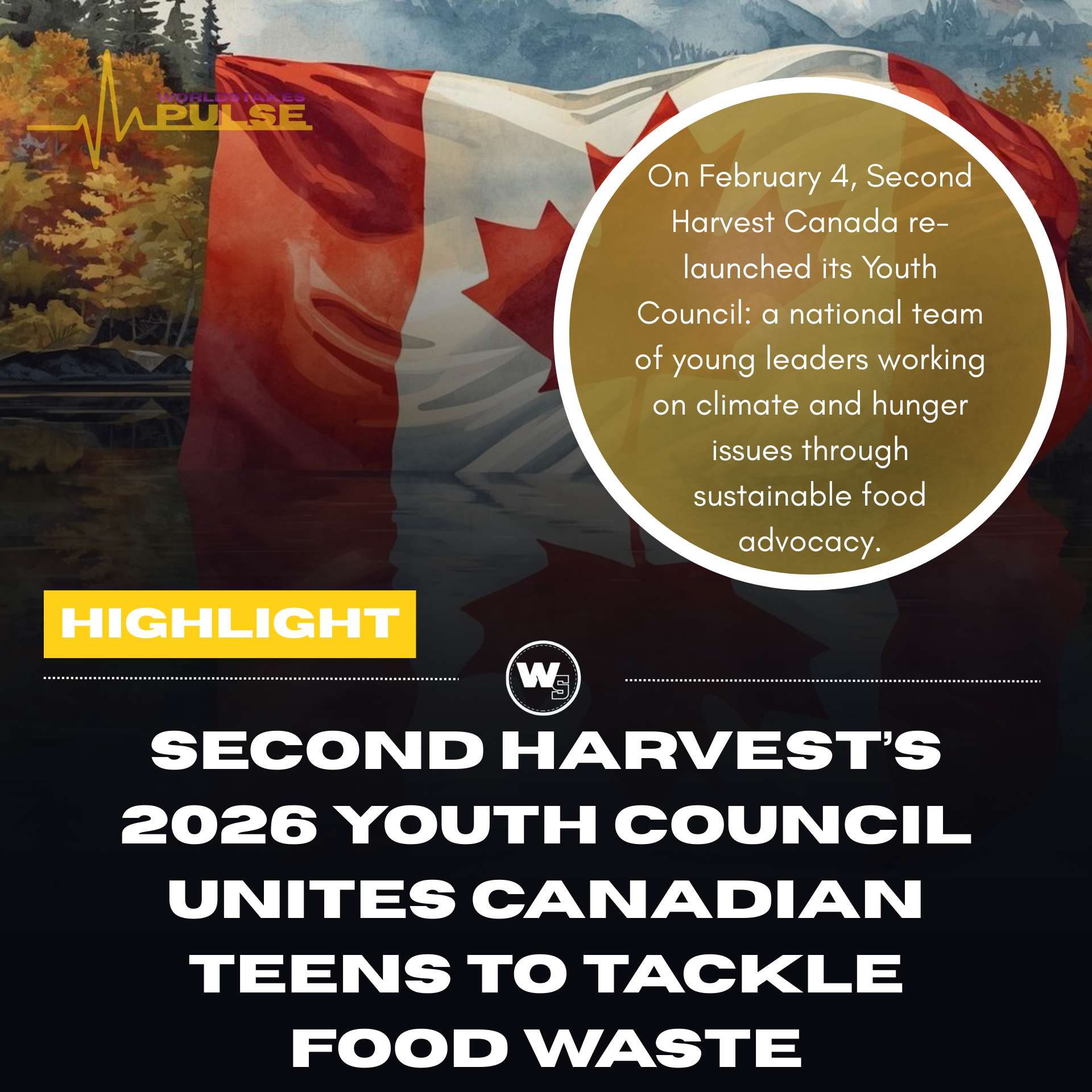 Canada’s Youth Council Rallies to Fight Hunger and Waste