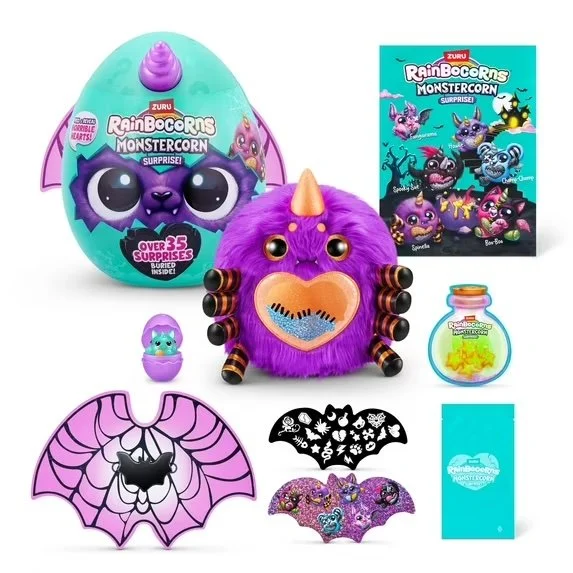 Rainbocorns Monstercorn Surprise 11 inch (Assorted Characters), Stuffed Animal Plush Toy by ZURU