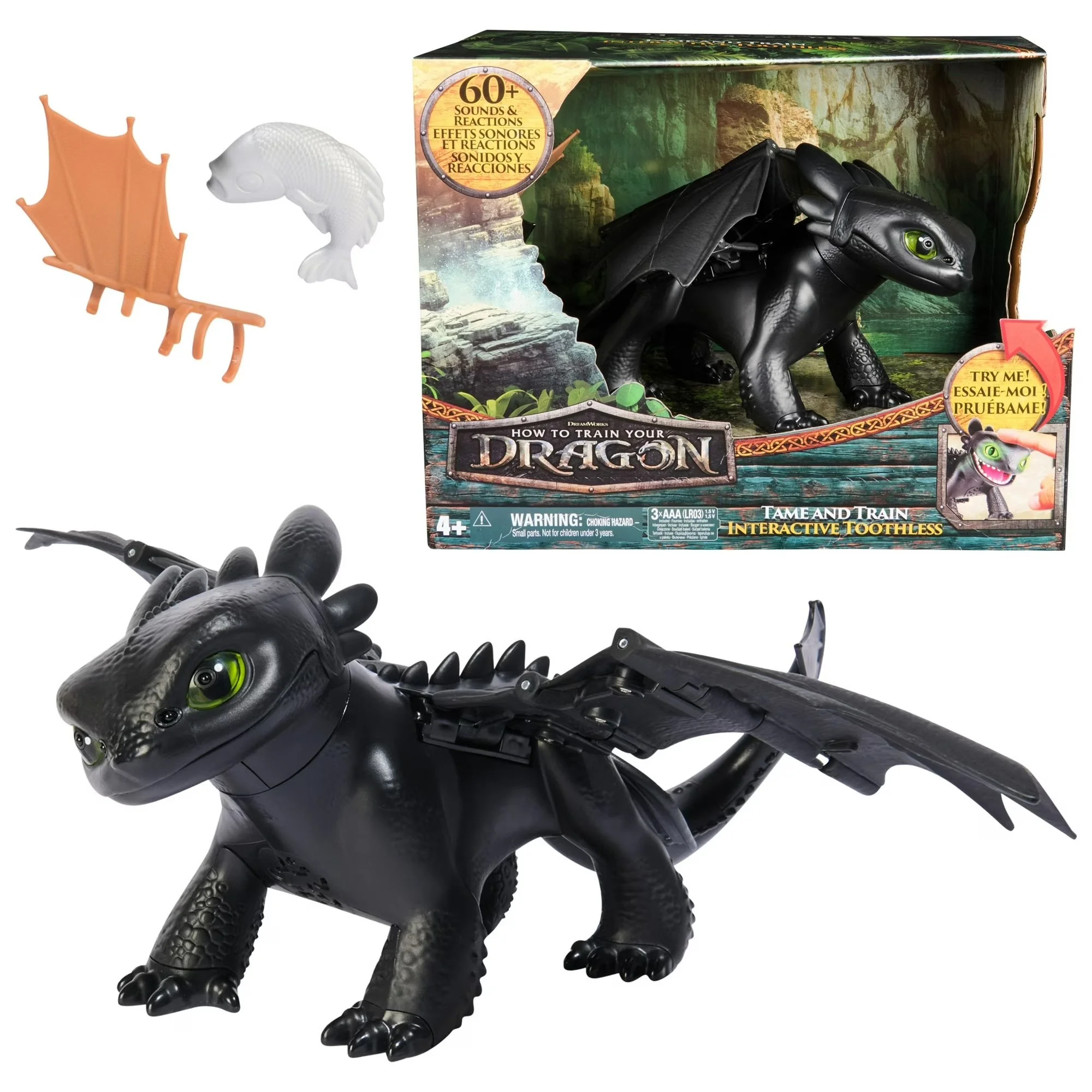 Dreamworks Dragons How to Train Your Dragon, Tame & Train Interactive Toothless