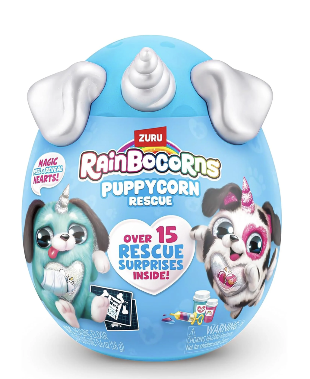Rainbocorns Puppycorn Rescue Surprise (Shepherd) by ZURU Ages 3 and up Plush Animal