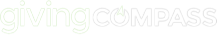 Logo of Giving Compass with a faint subtle background.