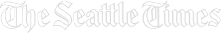 The logo of The Seattle Times with white text on a black background.