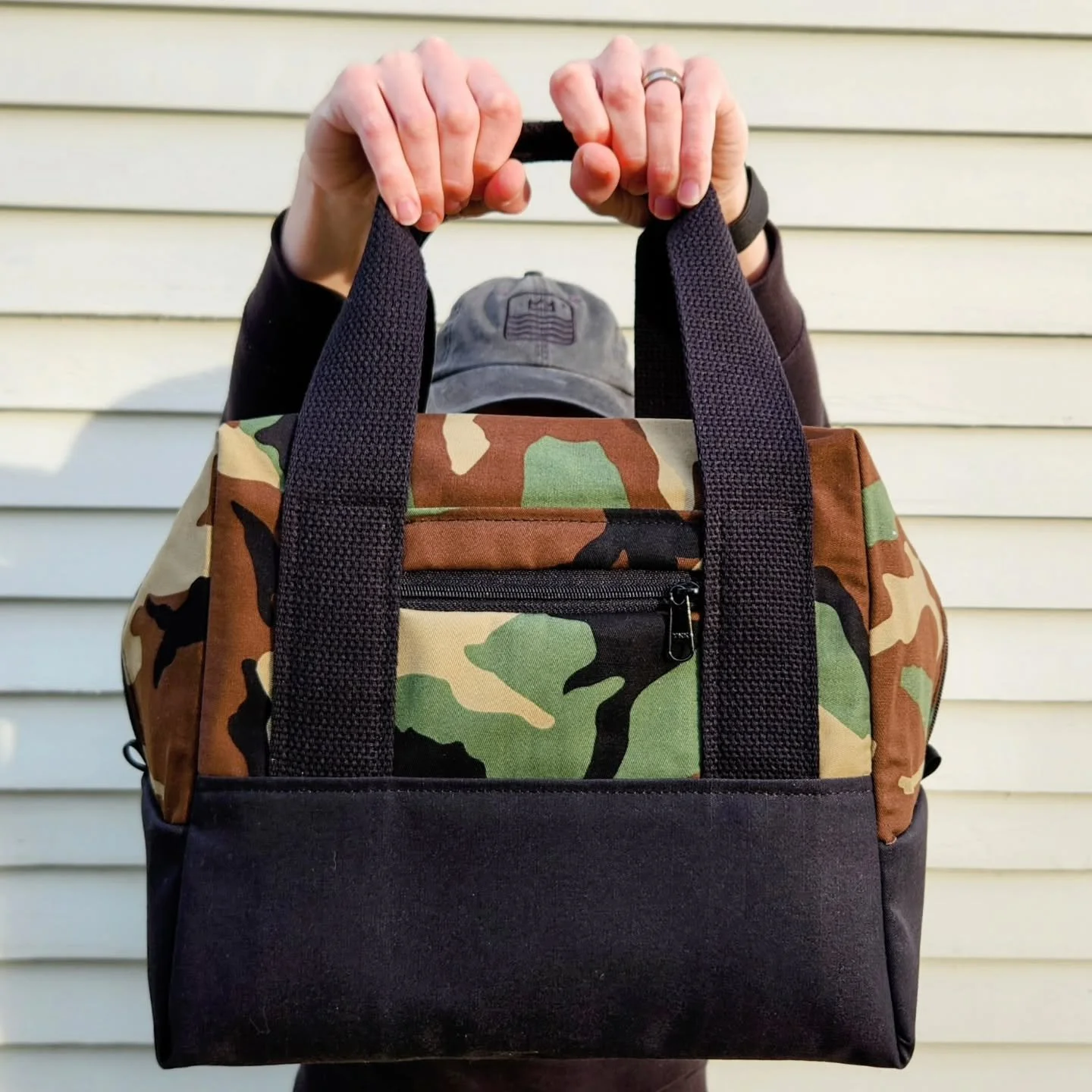 Custom field duffel in woodland camo shipped this week

#royalriverthreadworks 
#madeinmaine
