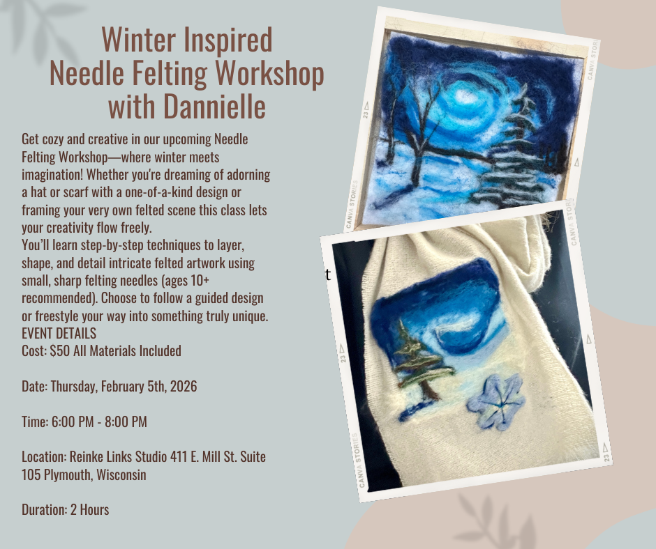 Winter Inspired Needle Felting Workshop