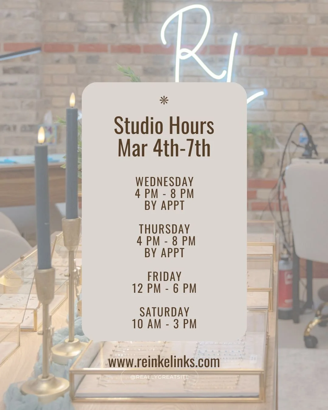 Back from the islands and feeling refreshed, inspired, and SO ready to be back in the studio. 🌴

We&rsquo;re kicking off March with slightly adjusted hours this week (Friday opening at noon instead of 10am)&hellip; but I literally cannot wait to unl