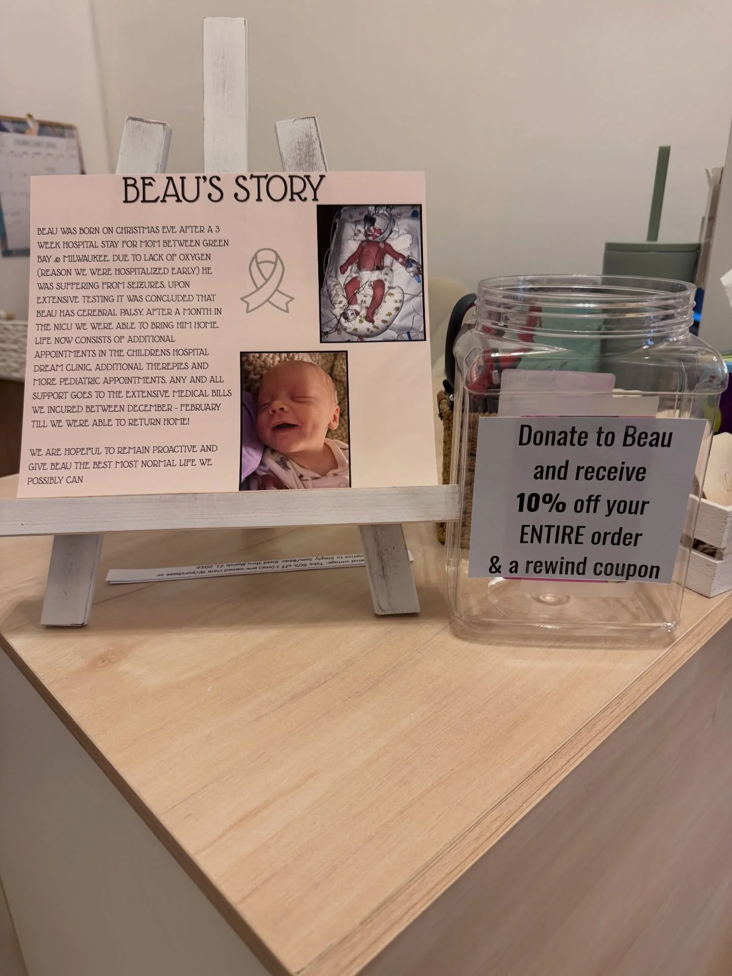 Our community shows up when it matters most.

This week in the studio, Reinke Links is supporting @simplysamanthajllc  and her sweet baby boy, Beau. After a difficult pregnancy and hospital stay, Beau was born early and has since been diagnosed with 