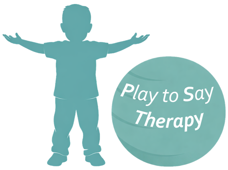 Play to Say Therapy icon logo — pediatric speech-language therapy in Dumfries, VA