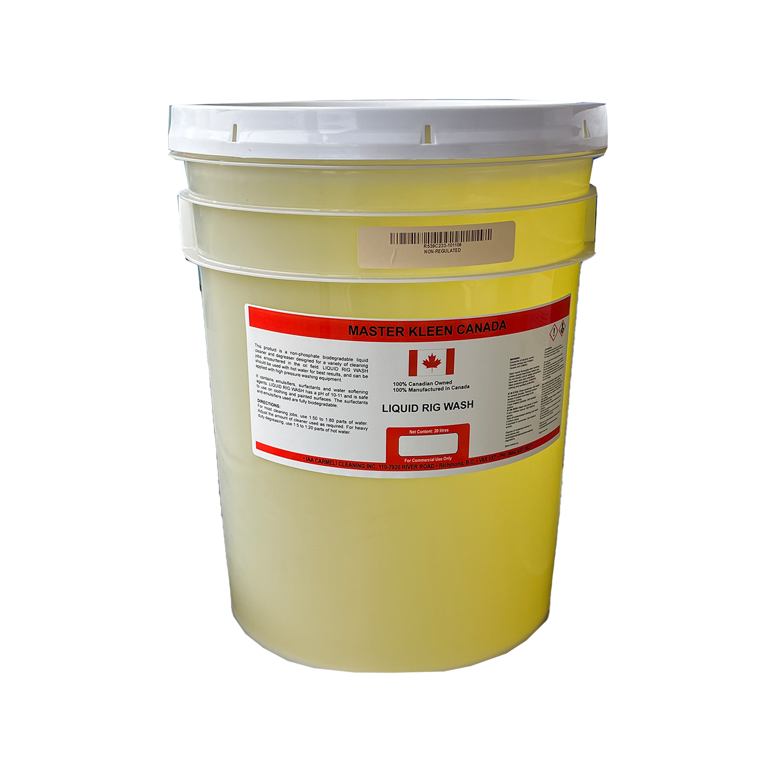 MasterKleen Canada Rig Wash Degreaser • 20L